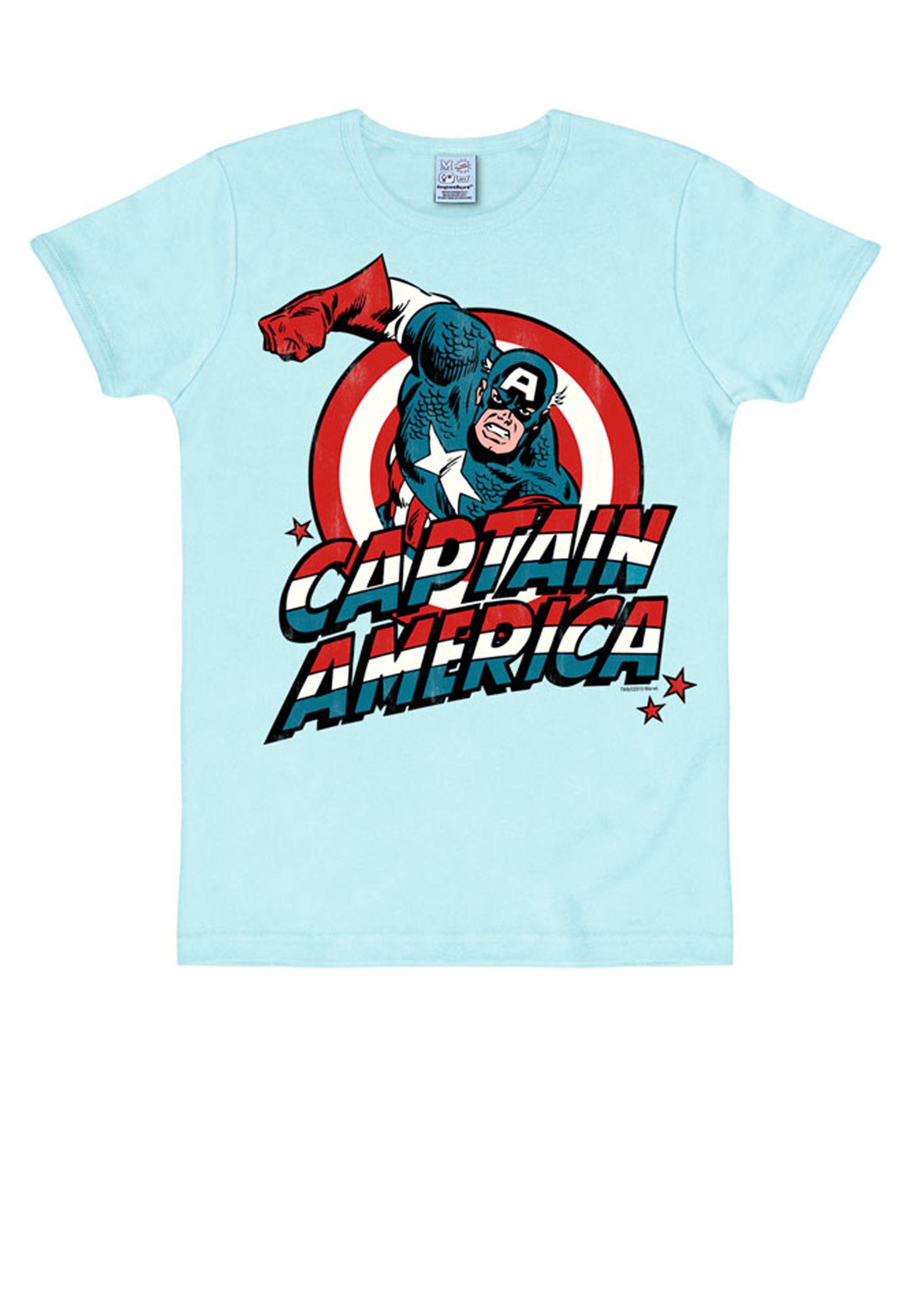 LOGOSHIRT T-Shirt »Captain America«, mit detailliertem Print