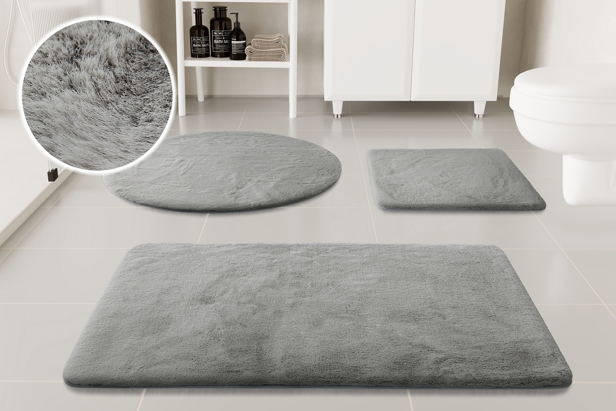 OTTO home Badematte "Lennja" Höhe 25 mm rutschhemmend beschichtet fußbodenh günstig online kaufen