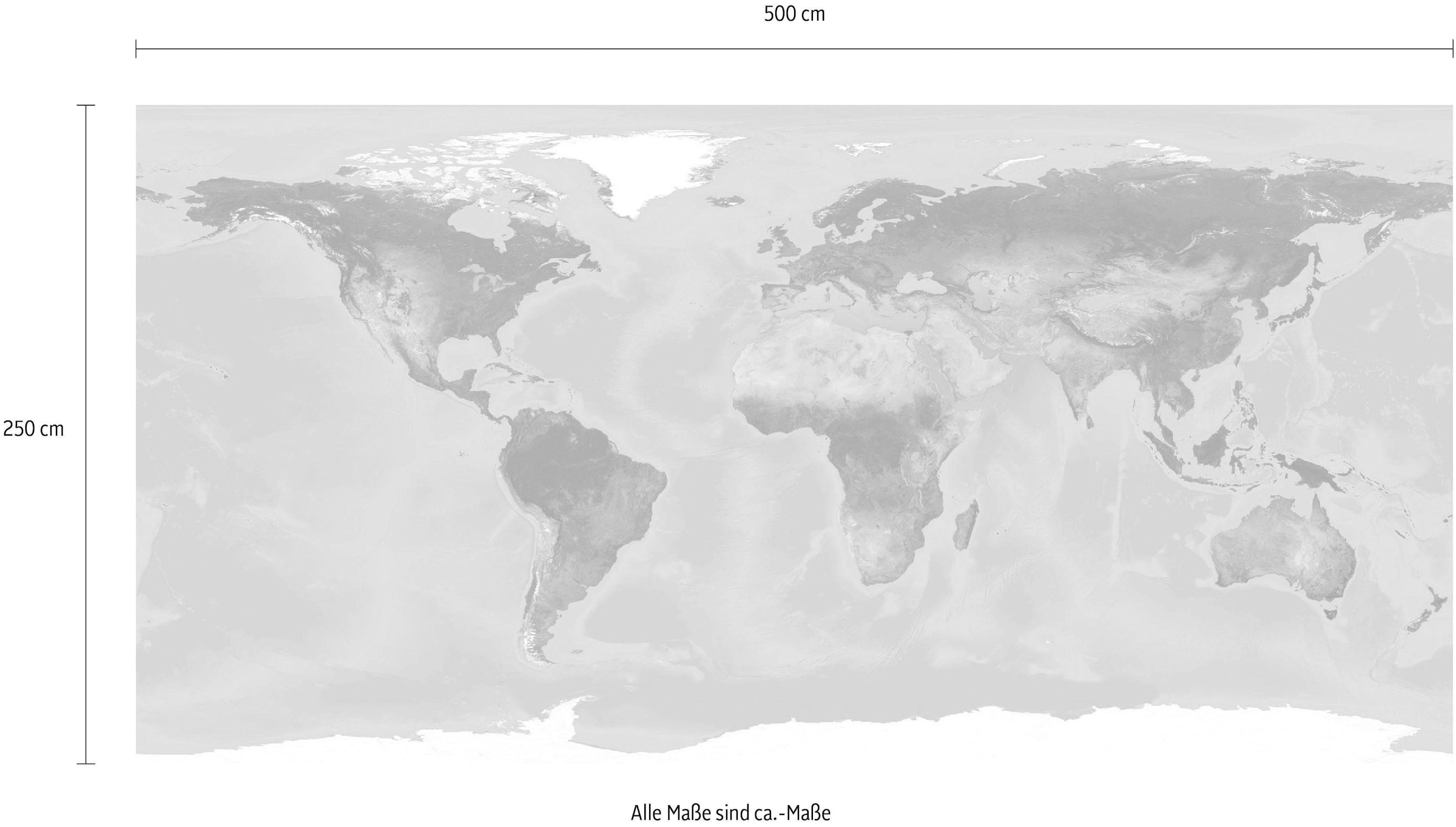 Komar Vliestapete »Digitaldruck Vlies -  World - Größe 500 x 250 cm« bedruckt glatt Wohnzimmer, Schlafzimmer