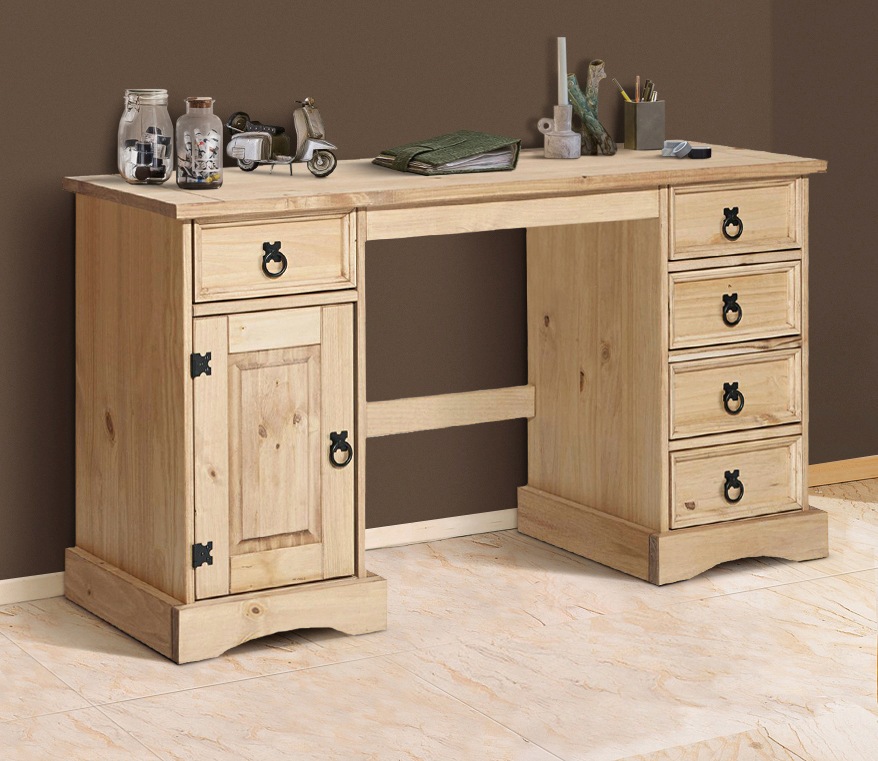 Möbilia Schreibtisch Schubladen mit Metallauszügen günstig online kaufen