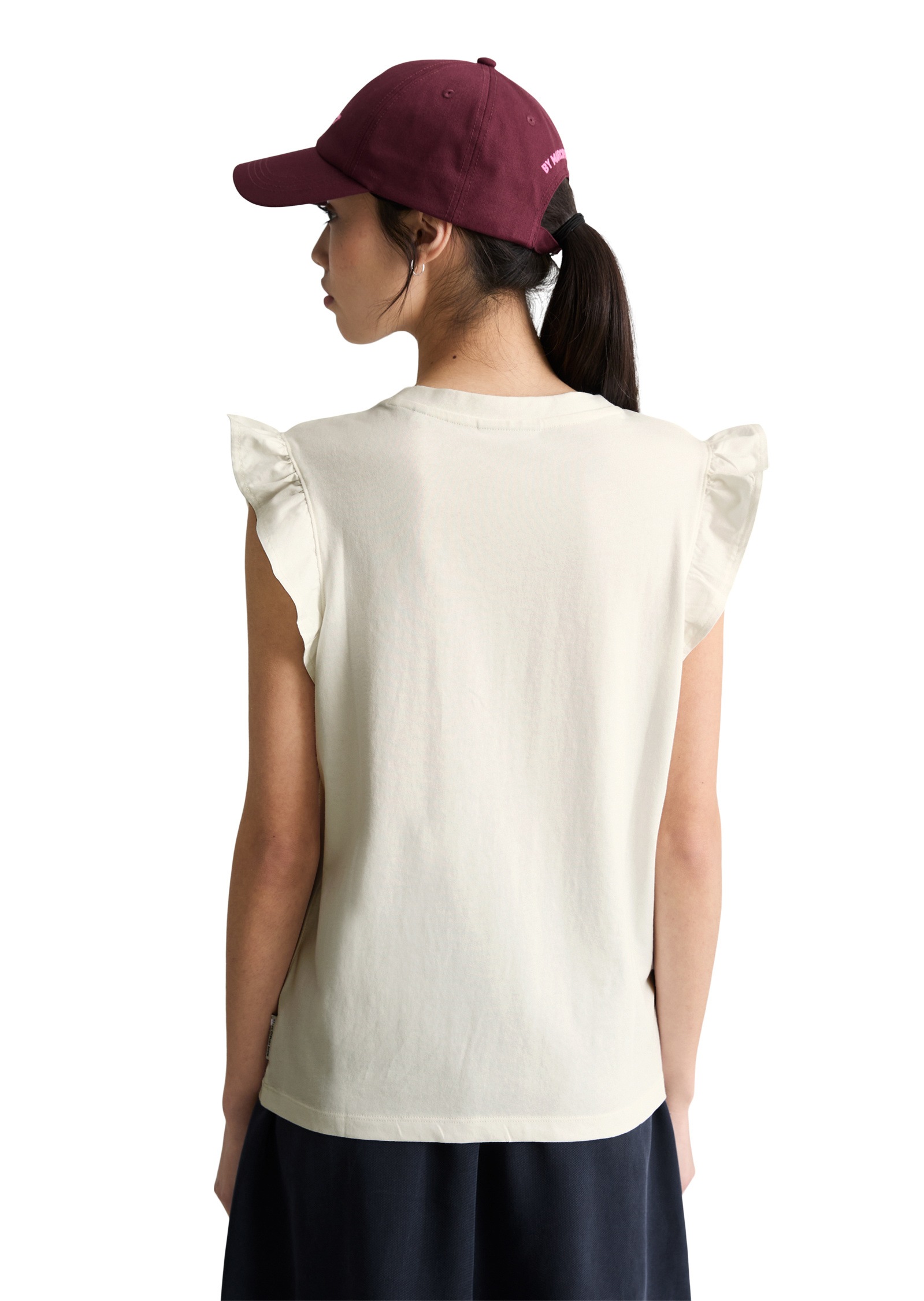 Thumbnail - Marc OPolo DENIM T-Shirt "aus Material-Mix"