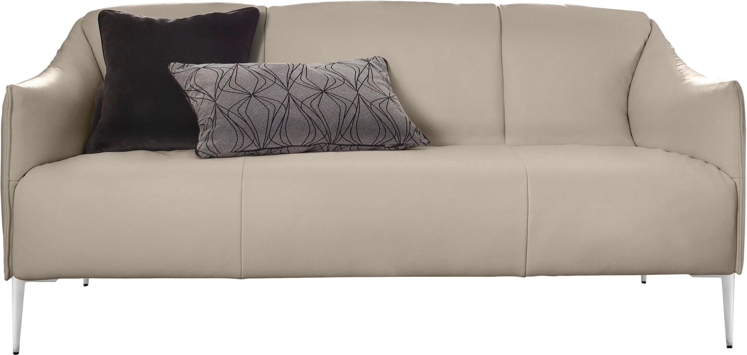 W.SCHILLIG 2,5-Sitzer »sally«, mit Metallfüßen in Chrom glänzend, Breite 174 cm