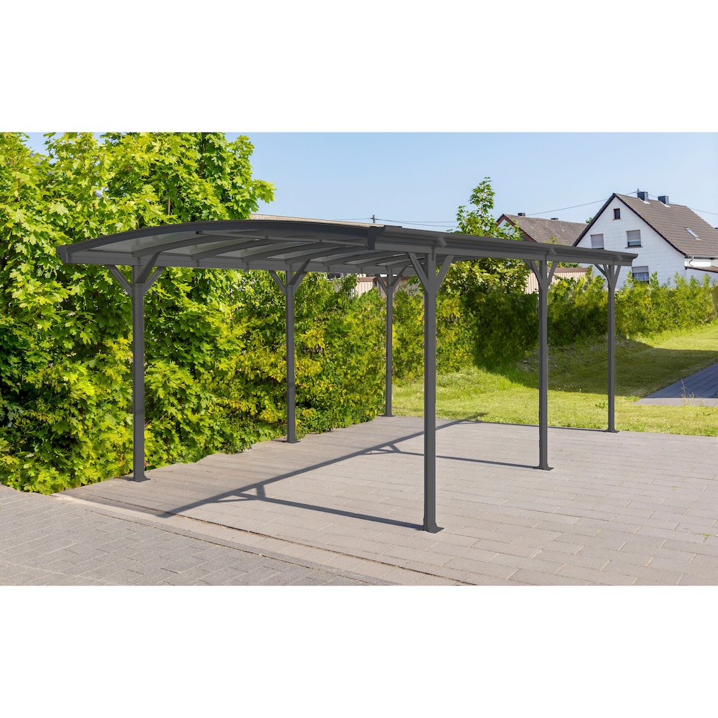 WESTMANN Einzelcarport »Rundbogen«, Aluminium, 276 cm, Anthrazit