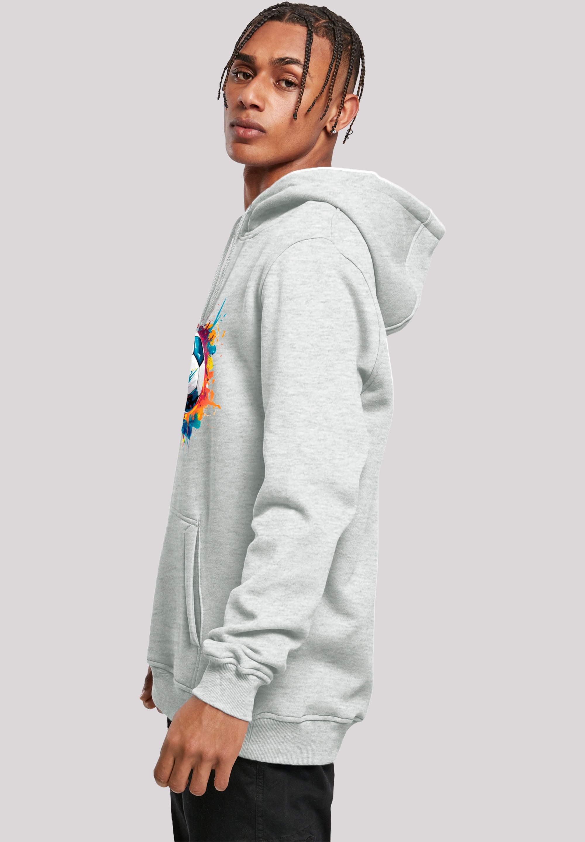 F4NT4STIC Kapuzenpullover »Bunte Fußball Grafik«, Premium Qualität