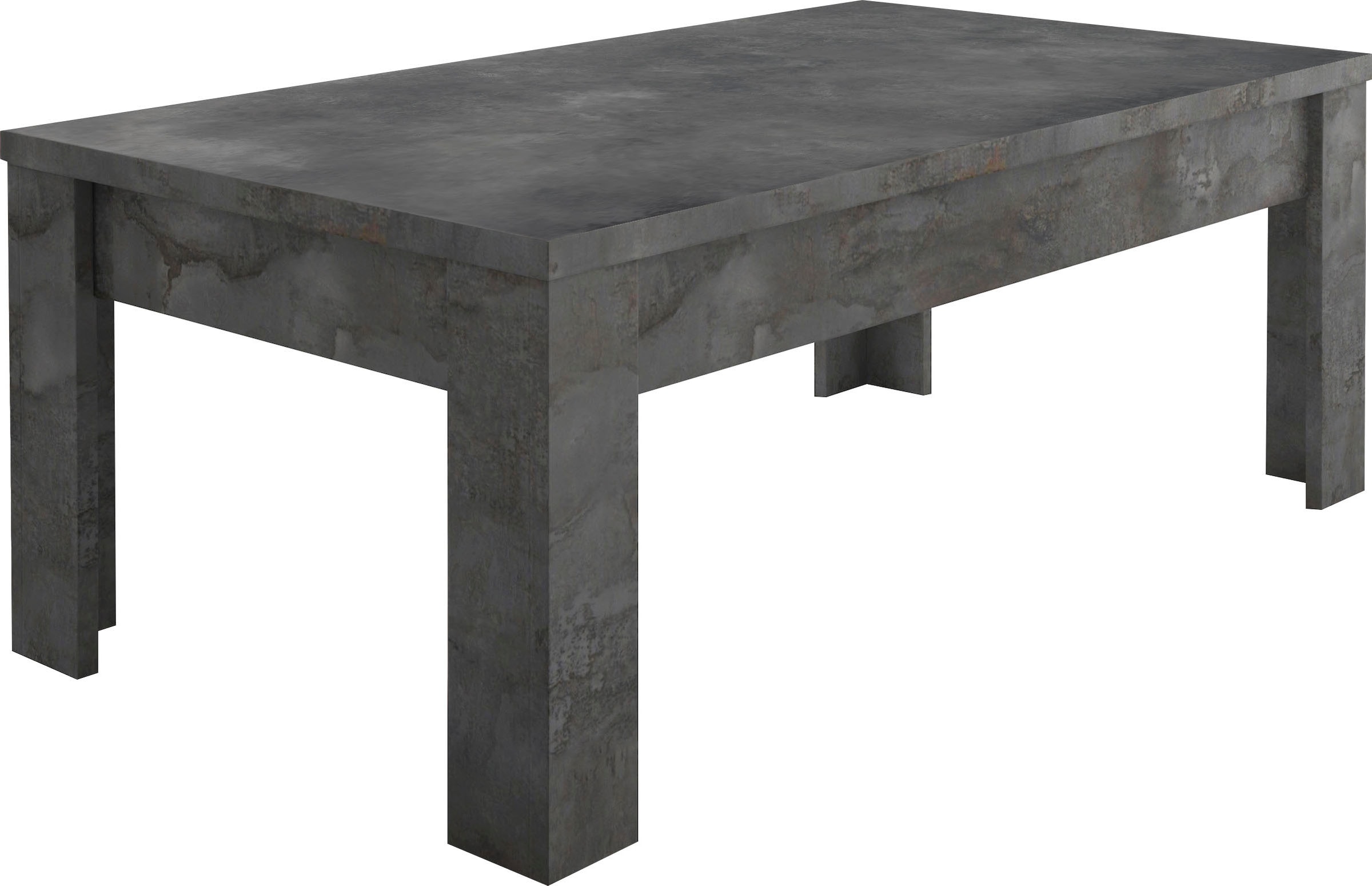 INOSIGN Couchtisch »Dama 122 x 65 cm, Wohnzimmertisch mit Winkelfuß«, Sofatisch, rechteckig, Tischplattenstärke 22 mm