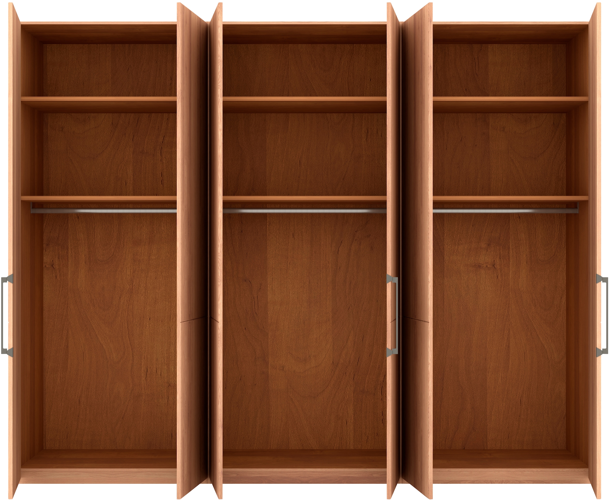 Musterring Drehtürenschrank »Sorrent, Kleiderschrank, teilmassiv Eiche«, (mit Türdämpfern, in 5 Breiten & 2 Höhen, extra Böden, MADE IN GERMANY), Türen in Eiche massiv mit Absetzung in Schiefer, verschiedene Maße