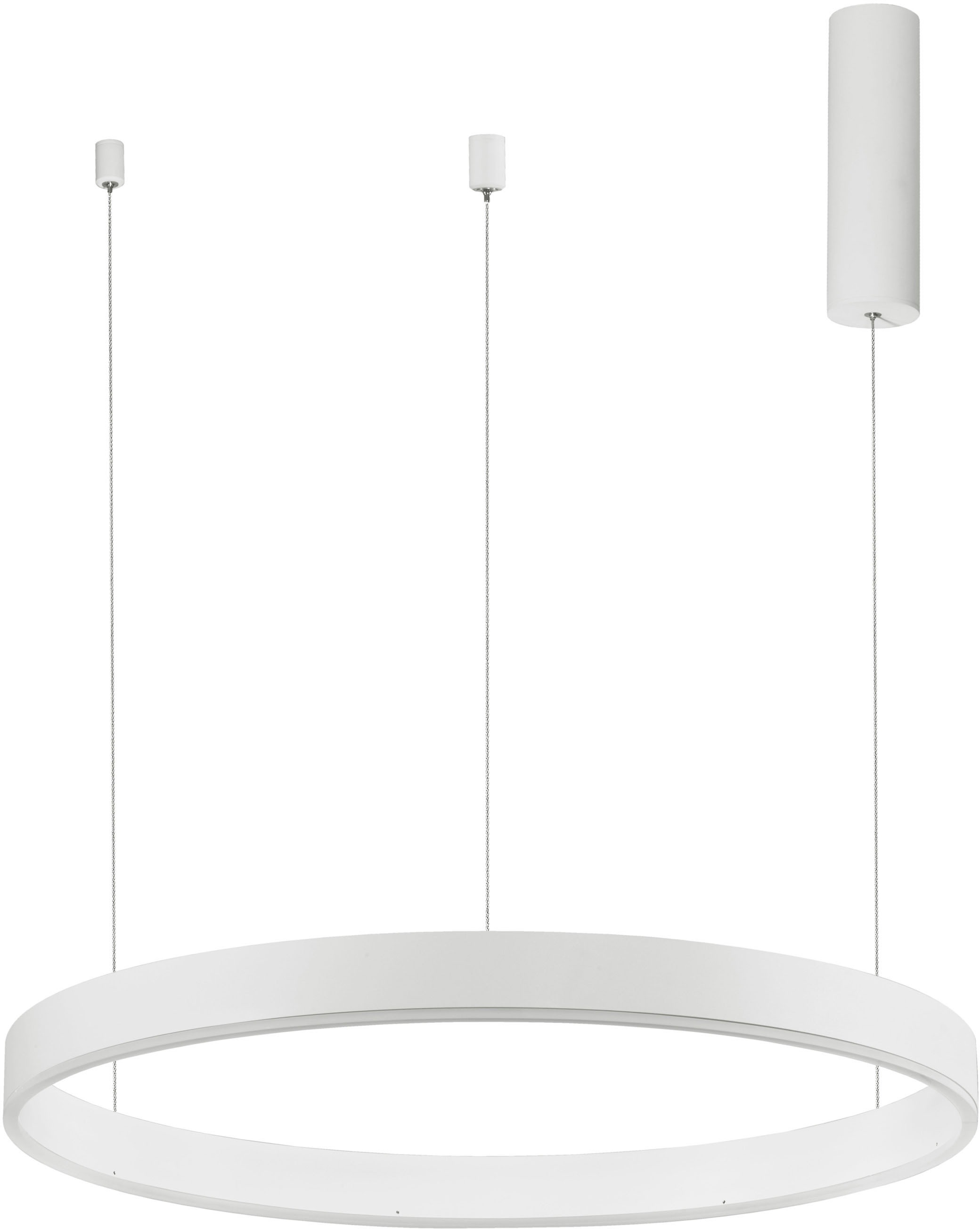 NOVA LUCE LED-Hängeleuchte "MOTIF", weiß, 1, Ø 60cm, 1 Stk., Leuchten, dimmbar, höhenverstellbar, Lichtfarbe verstellbar, Fernbedienung