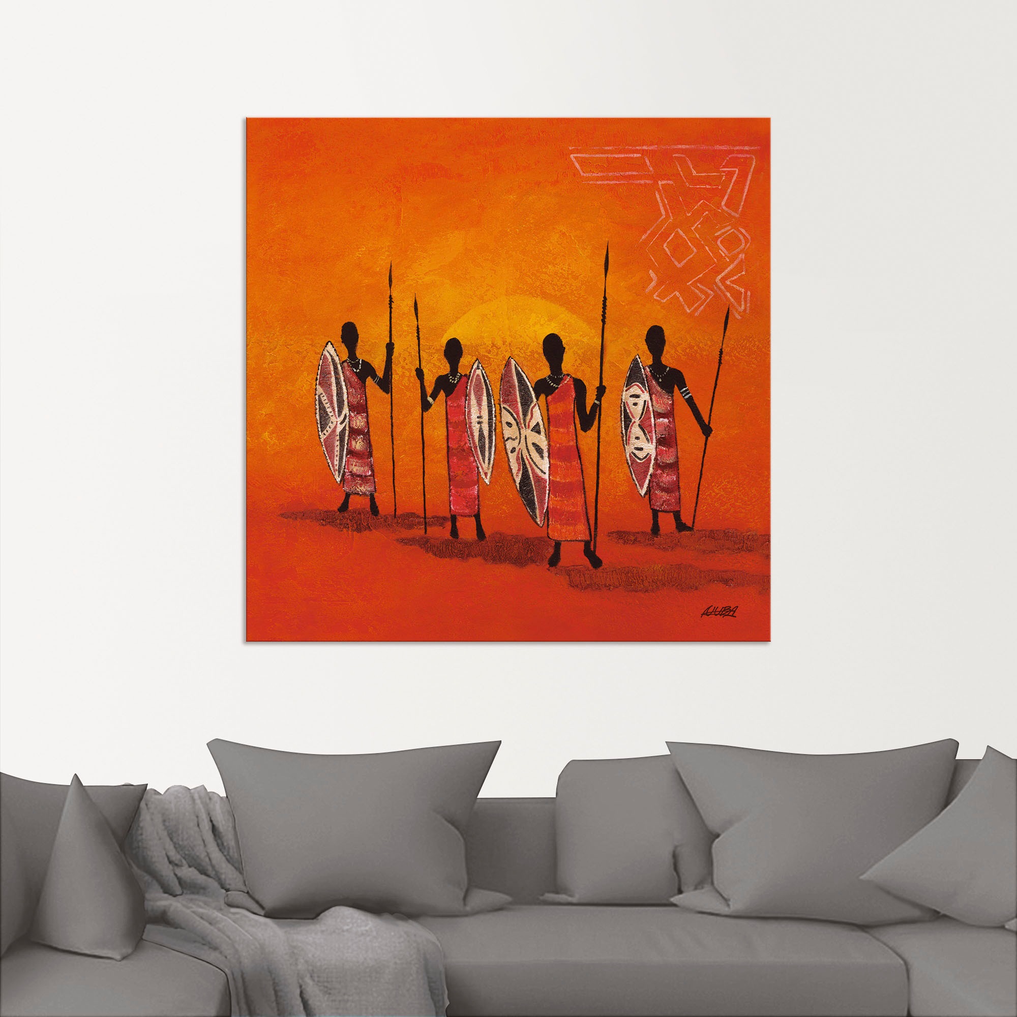 Artland Wandbild »Afrikanische Männer«, Mann, (1 St.), als Alubild, Outdoorbild, Poster in verschied. Größen