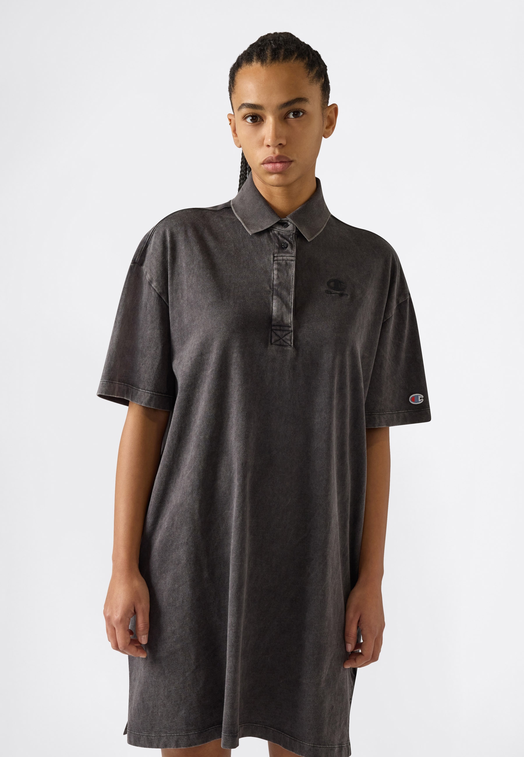 Champion Shirtkleid "ICONS WASH Loose fit jersey dress" sportlicher Stil, für sportliche Aktivitäten geeignet, aus Baumwolle