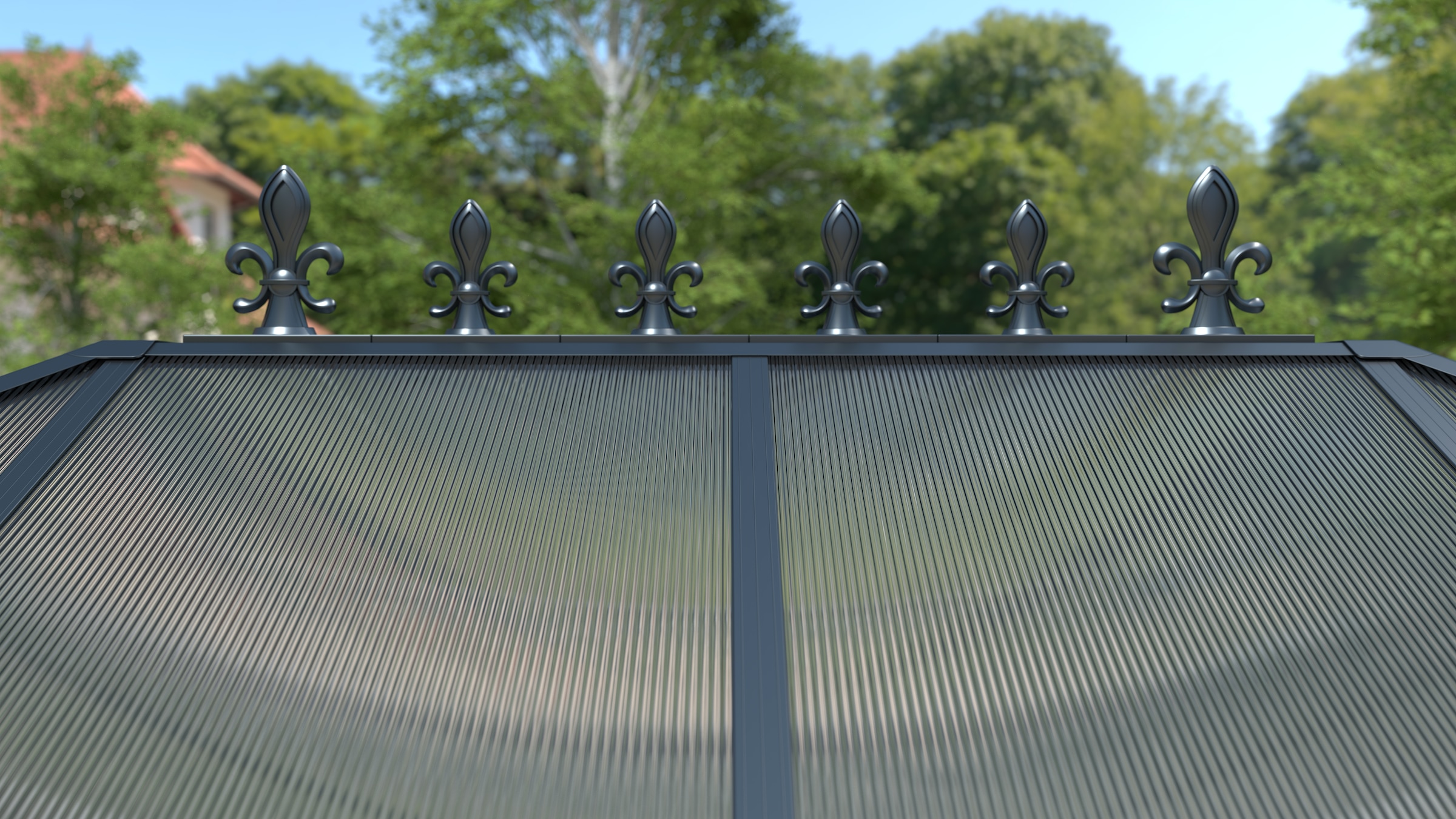 WESTMANN Gewächshaus »Suprema M Schwarz« 215x284x243cm