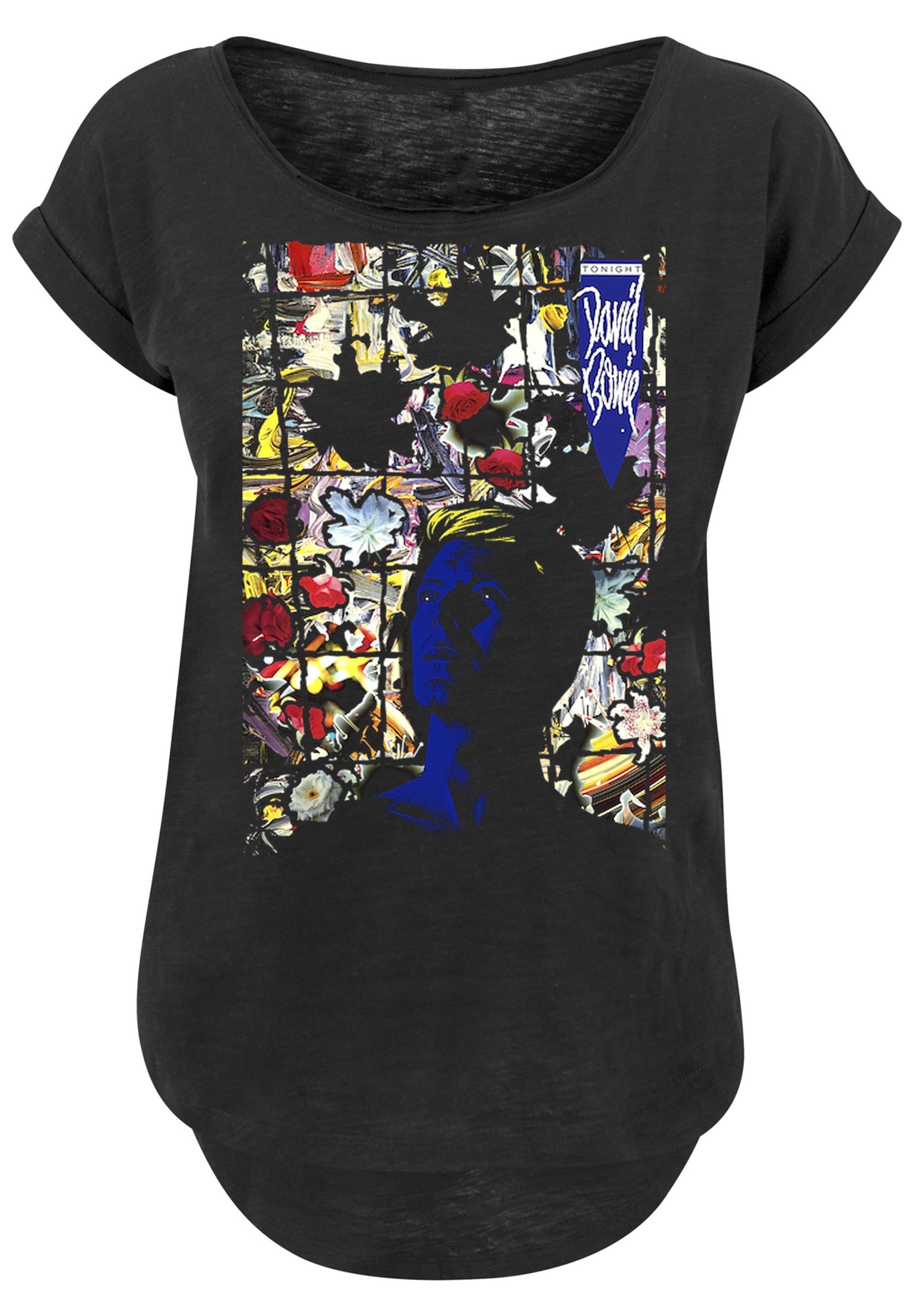F4NT4STIC T-Shirt »David Bowie Tonight Album Cover'«, Print