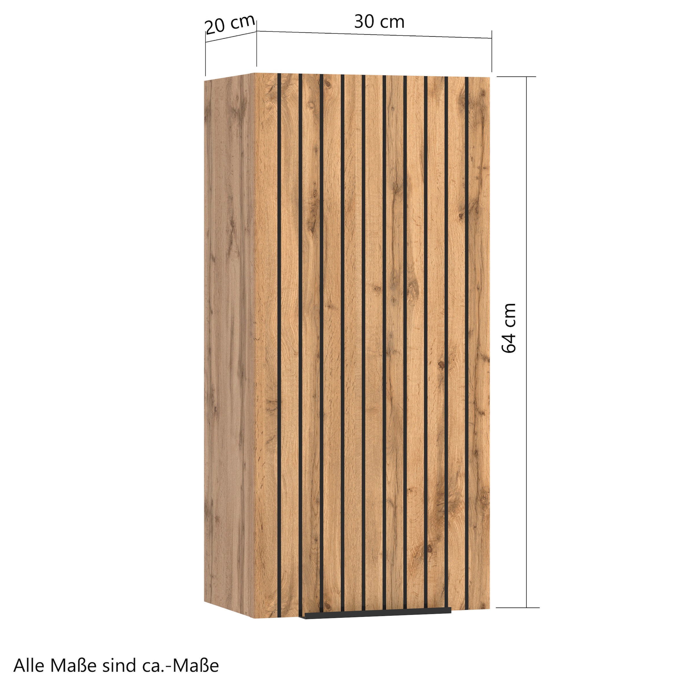 welltime Hängeschrank, Welltime, Breite 30 cm, reversibel, 1-türig