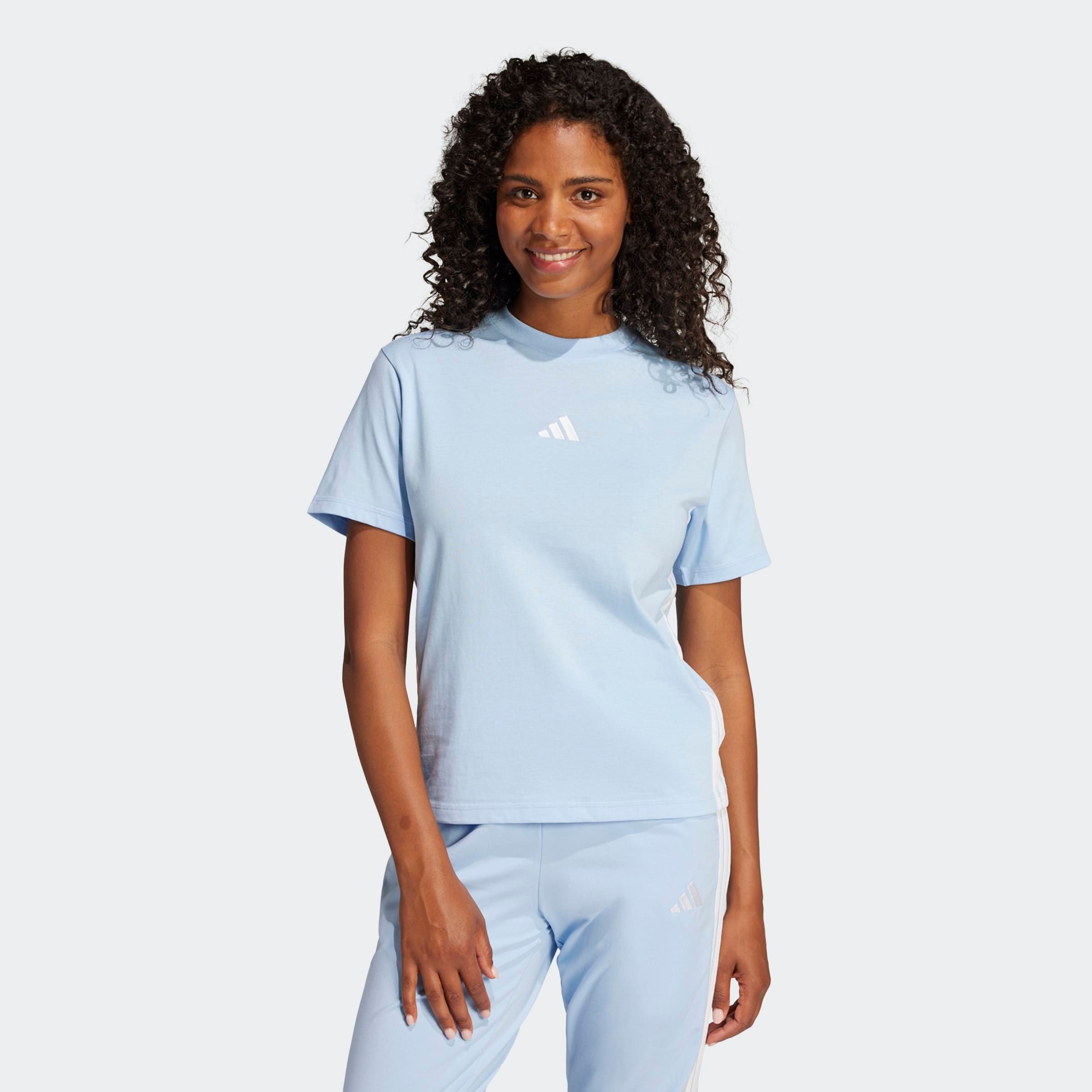 adidas Sportswear T-Shirt "ESSENTIALS 3-STREIFEN COTTON" günstig online kaufen