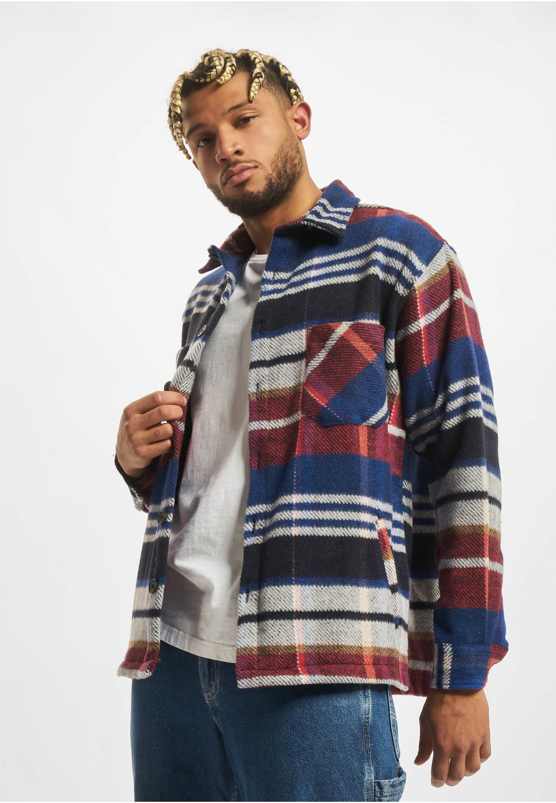 Thumbnail - 2Y Premium Langarm-Poloshirt "2Y Premium 2Y Premium Woven Shirt" 1 Stk.