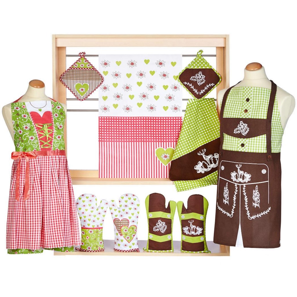 stuco Platzset »Dirndl«, (Set, 4 St.)