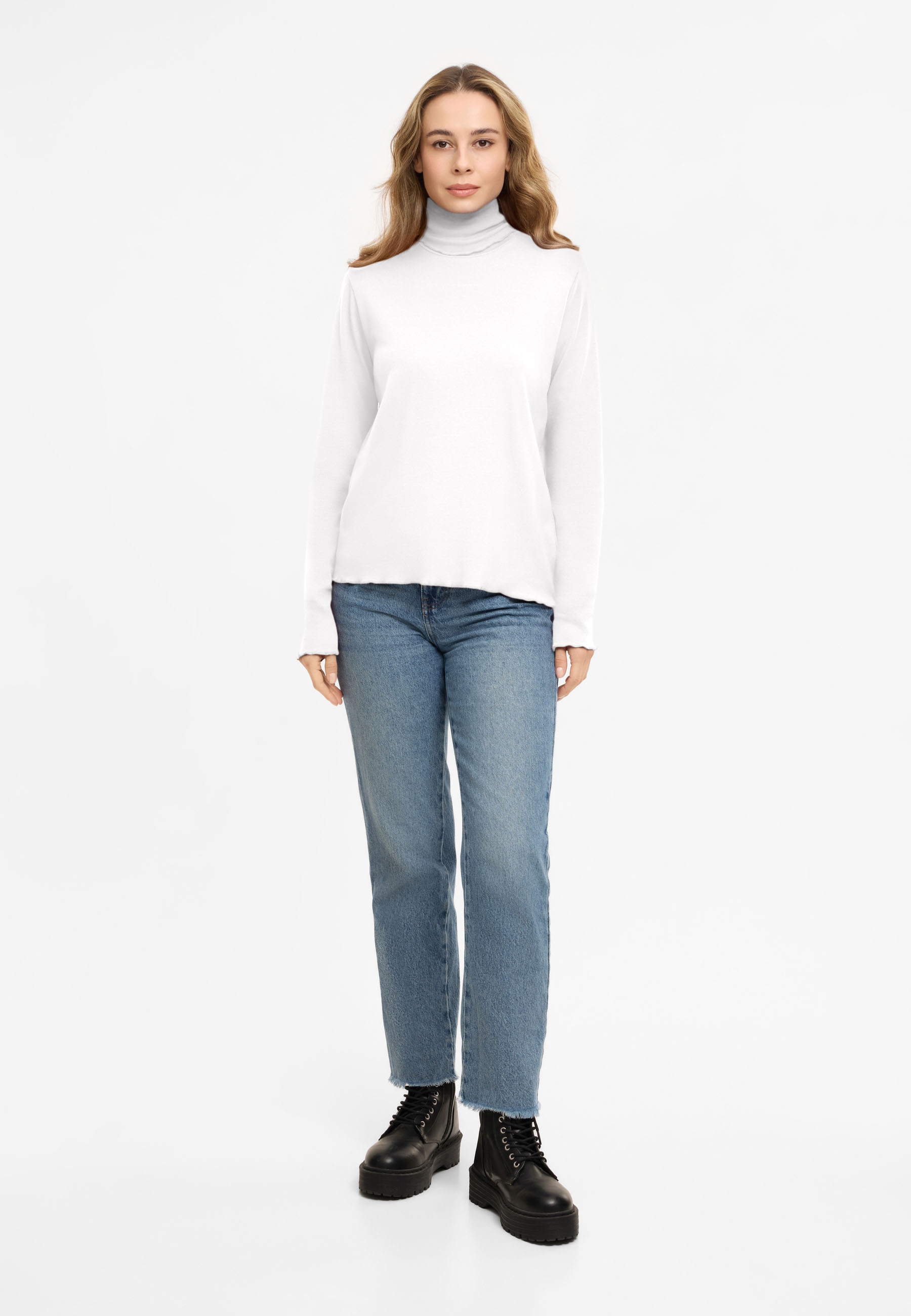 Frieda & Freddies Langarmshirt »Frieda & Freddies Rollkragenshirt«