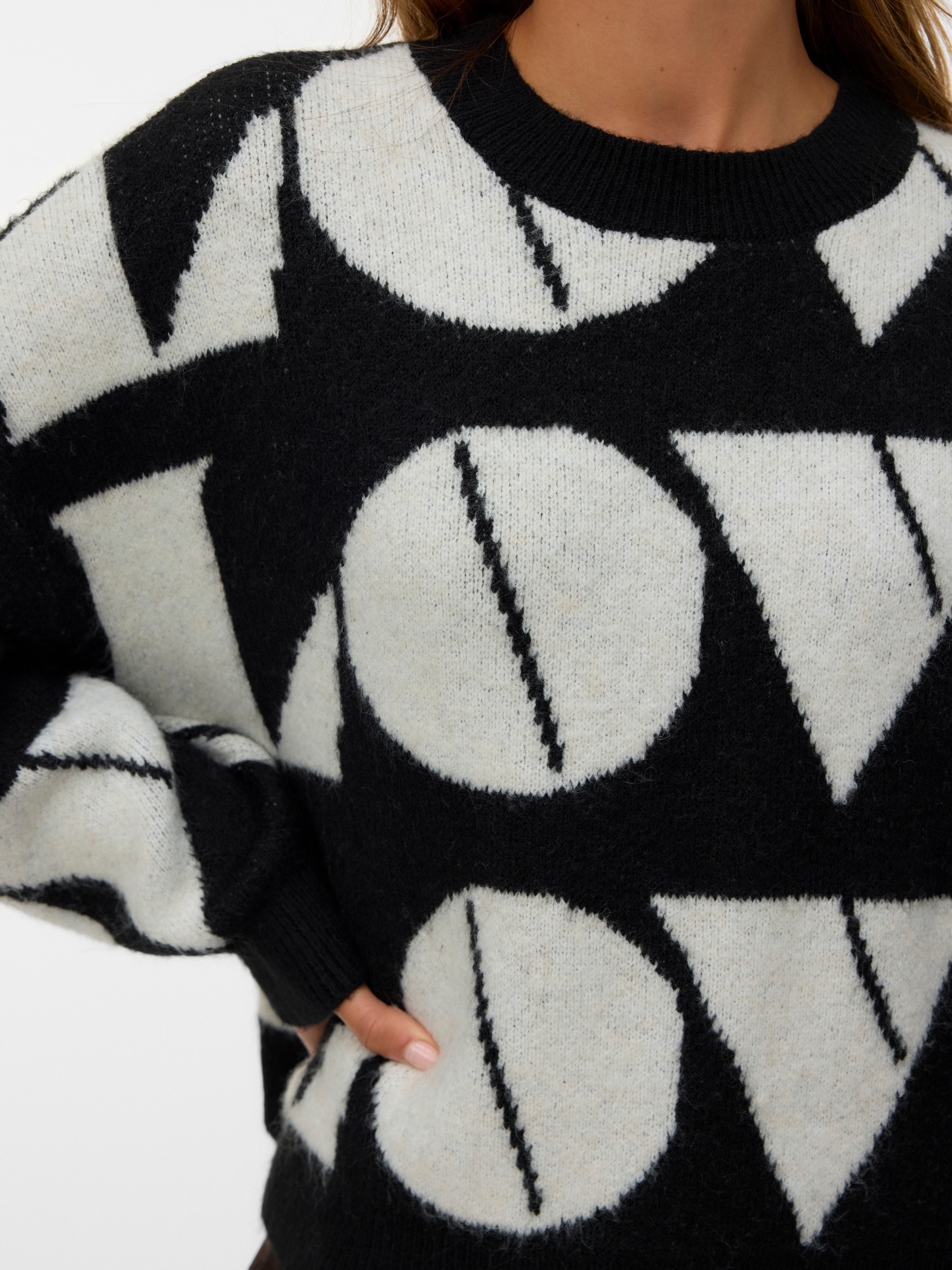 Thumbnail - Vero Moda Strickpullover "VMLOVE LS O-NECK PULLOVER BOO"