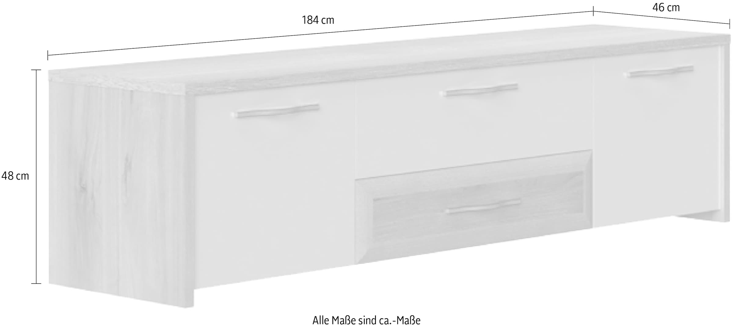 Home affaire TV-Board »Gala«, UV lackiert, kratzfest, hochglänzend