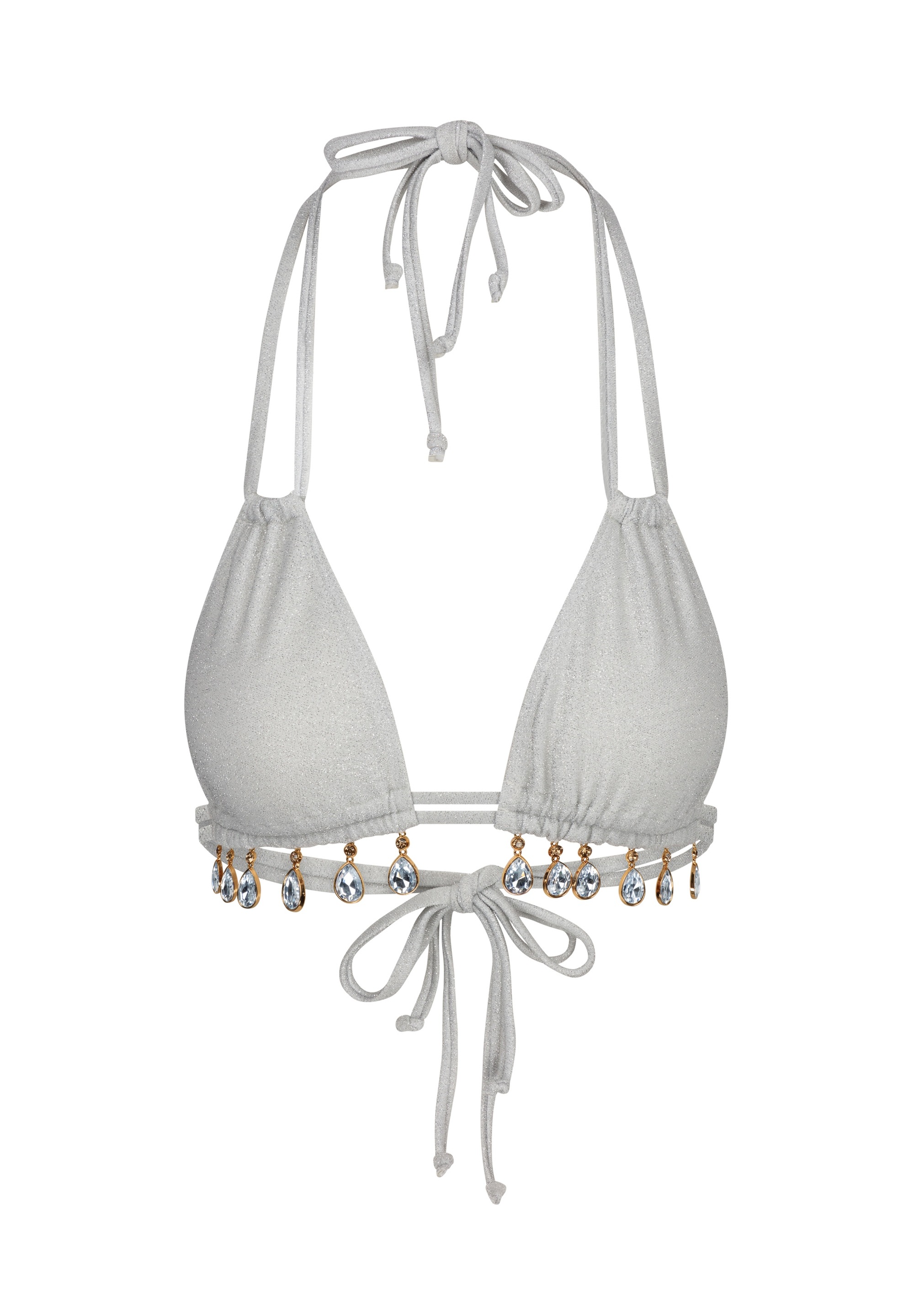 Moda Minx Triangel-Bikini-Top »Lumiere Droplet«, (1 St.), mit funkelnden Anhängern