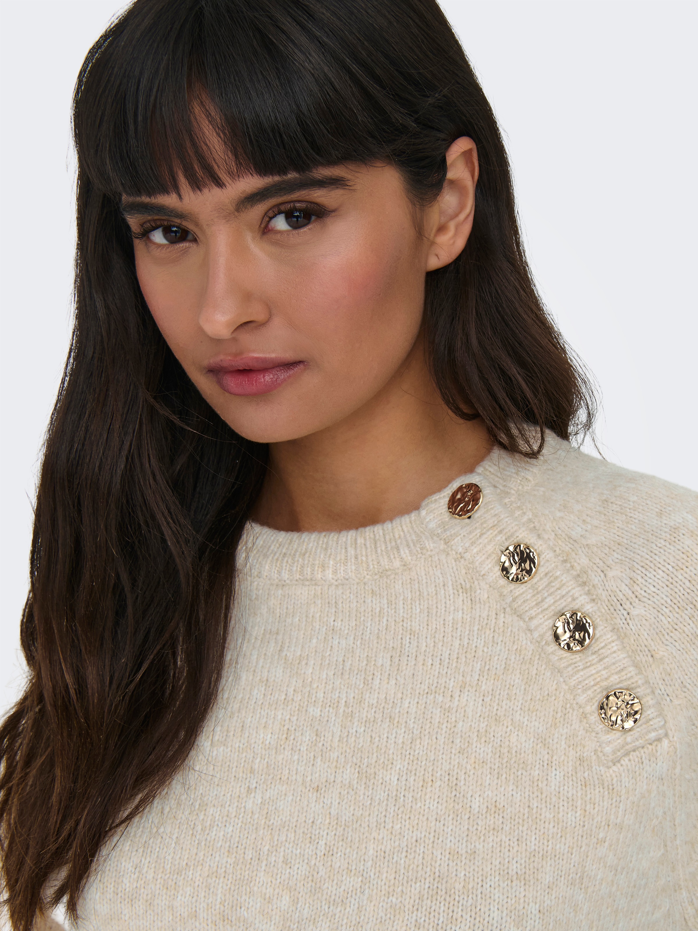 Thumbnail - ONLY Rundhalspullover "ONLEMMA LS BUTTON ONECK EX KNT"