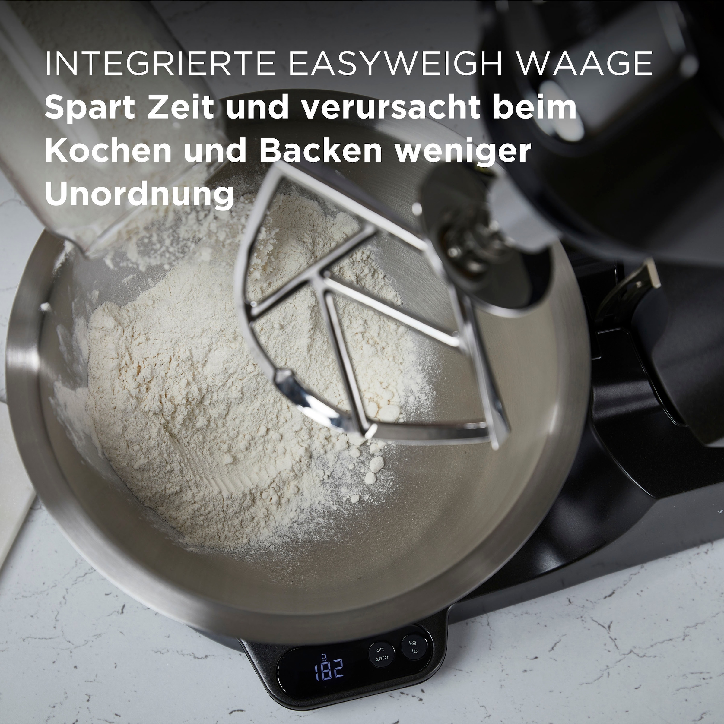 mit BAUR UVP Baker 319,- Küchenmaschine KENWOOD Waage, | KVC85.004BK«, + Chef Mixaufsatz+Schnitzelwerk Zubehör »Titanium Wert: Gratis: