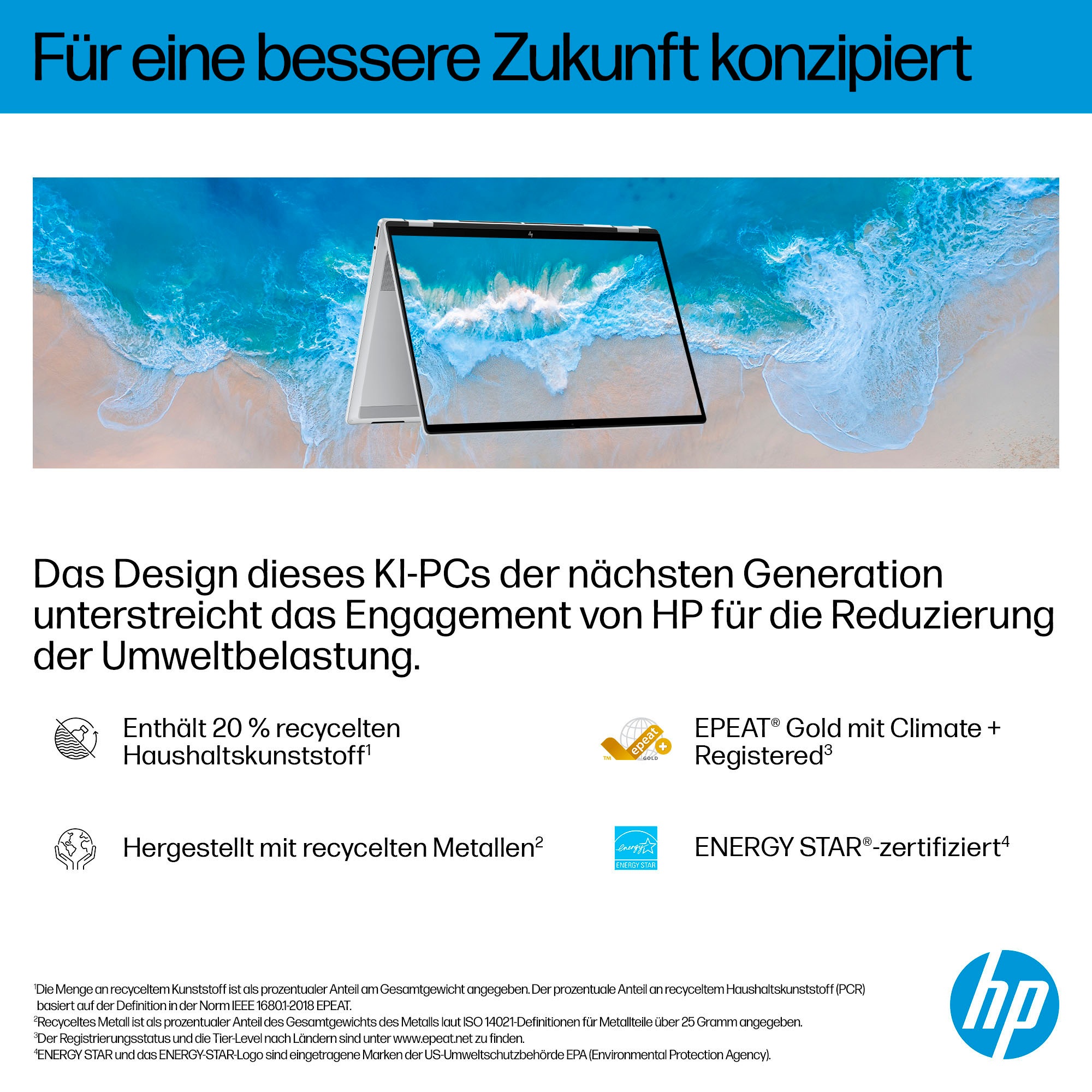 HP Convertible Notebook »OmniBook X Flip 16-ar0078ng«, 40,6 cm, / 16 Zoll, Intel, Core Ultra 7, 1000 GB SSD