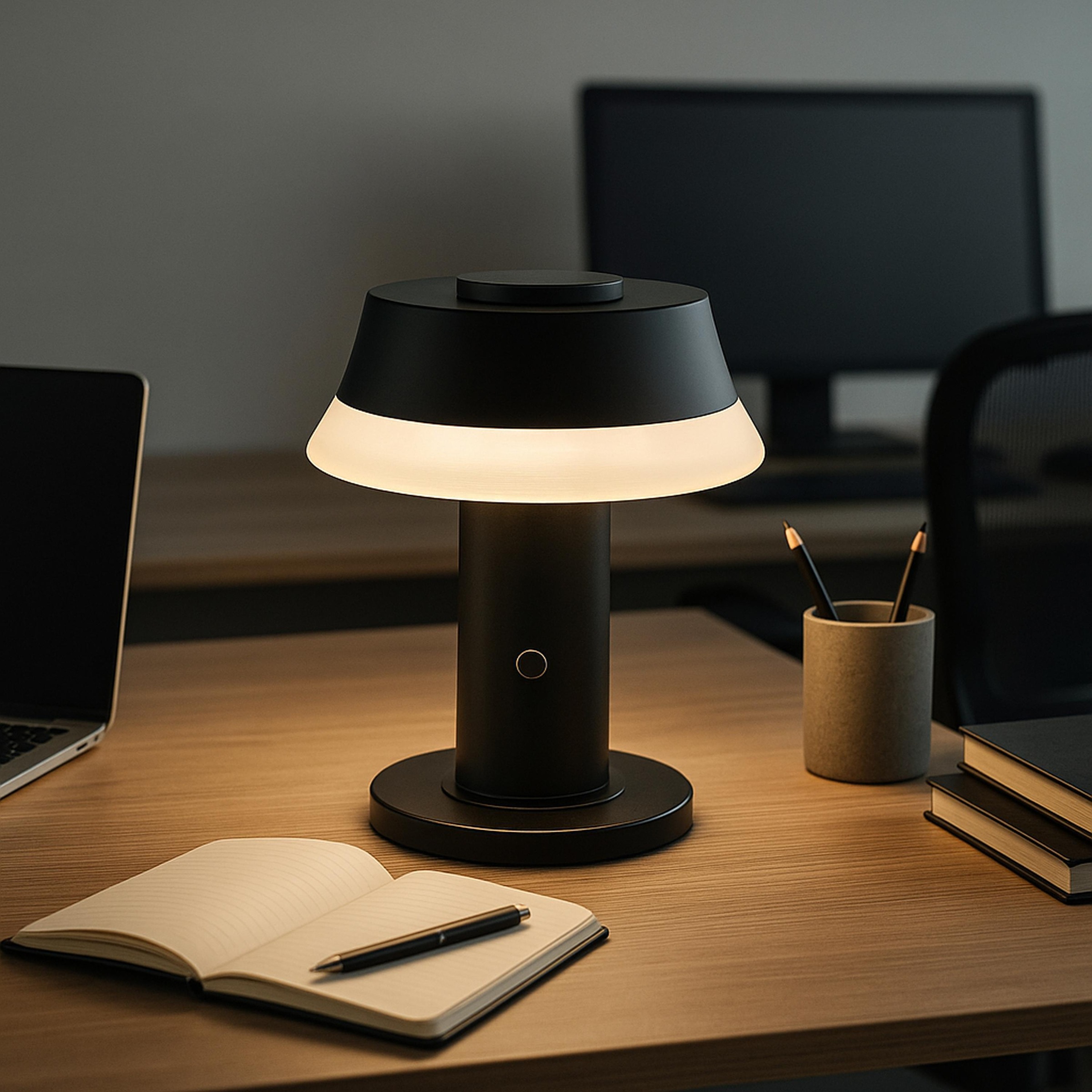 OTTO home LED Tischleuchte »Arnett« LED-Modul 1 Stk. Warmweiß akkubetrieben, 17 cm, 240 lm, per wireless charging & USB ladbar