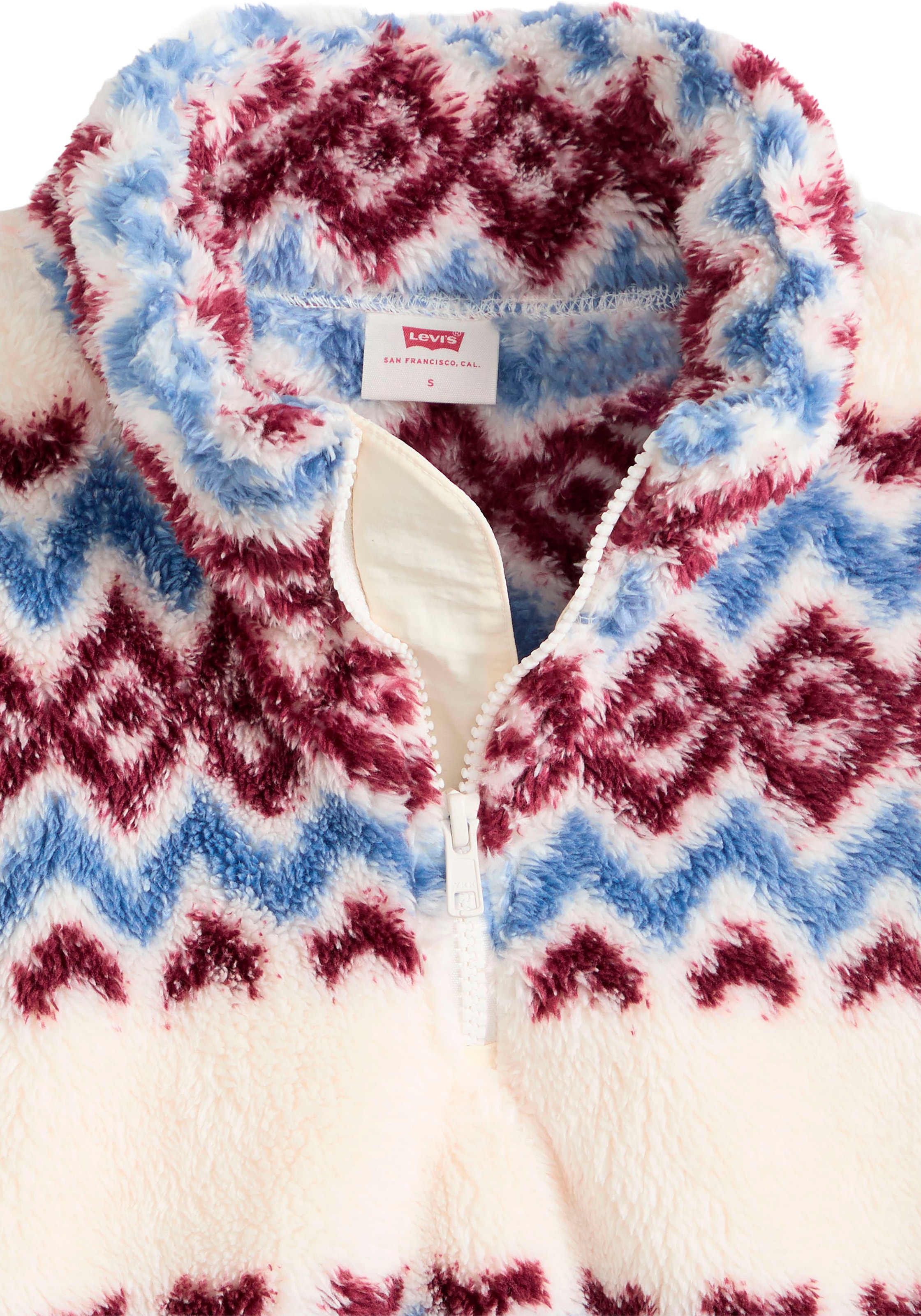 Levi's® Fleecepullover »GEMMA SHERPA 1/4 ZIP«, Saumabschluss in der Weite regulierbar
