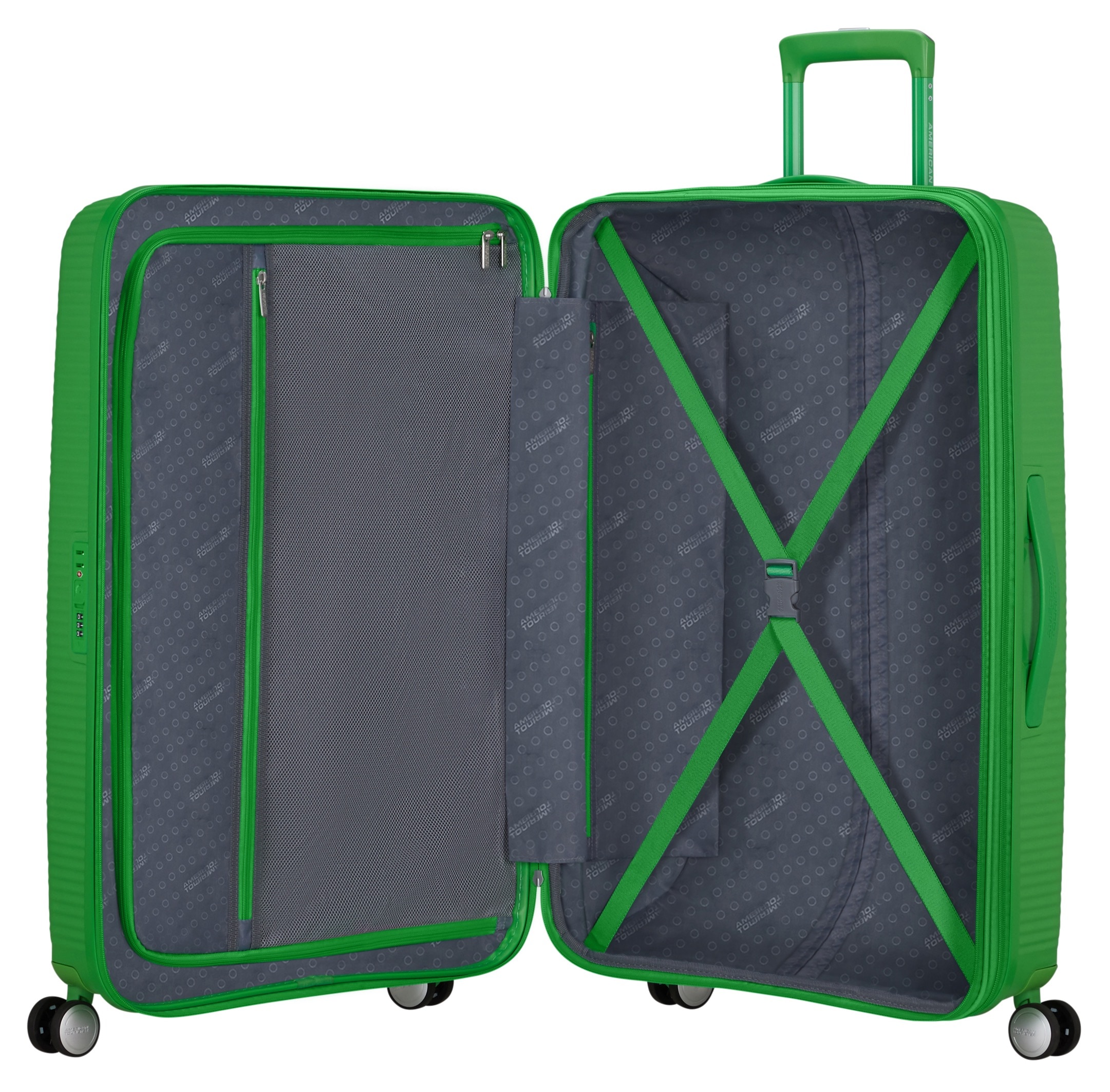 American Tourister® Hartschalen-Trolley »SOUNDBOX 77«, 4 St. Rollen, Koffer Reisegepäck Koffer groß Reisekoffer TSA-Zahlenschloss