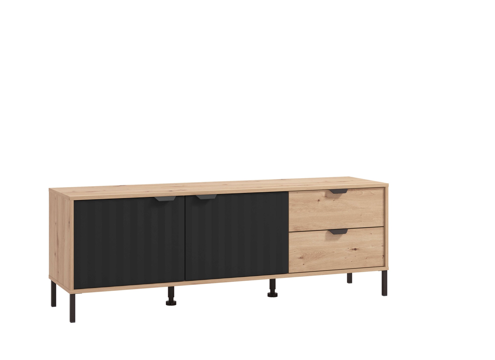 Home affaire TV-Board "Vandea TV-Schrank, TV-Board, modernes Design", Kommode mit Front in 3D-Optik