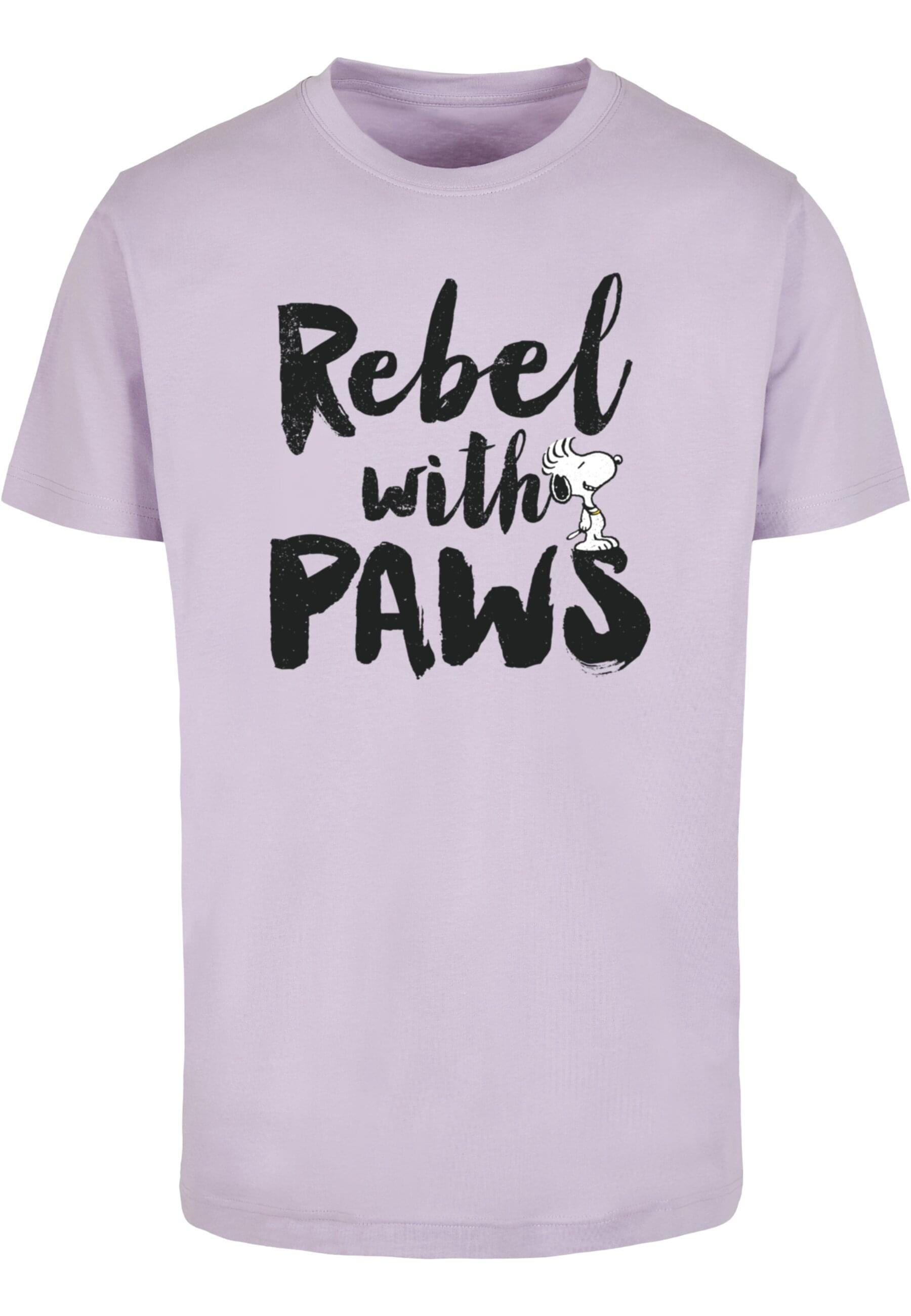 Merchcode T-Shirt »Merchcode Herren Peanuts - Rebel with paws T-Shirt Round Neck«, (1 tlg.)