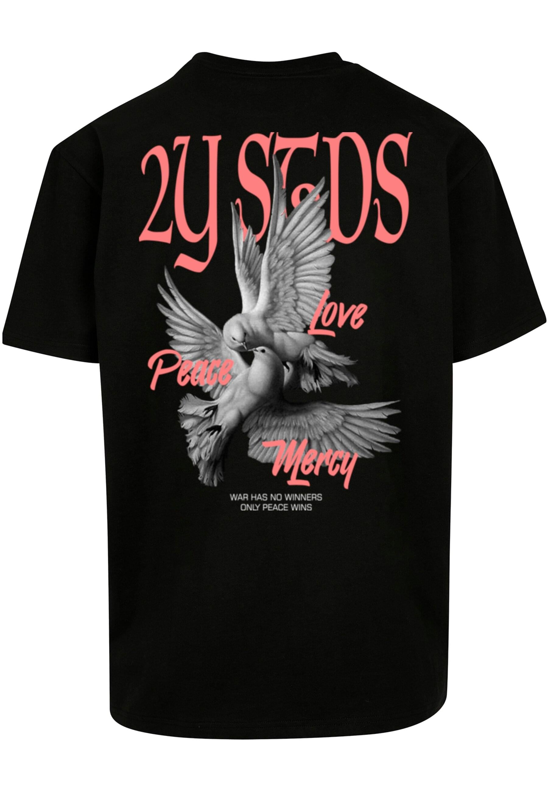 2Y Studios T-Shirt "2Y Studios Herren PEACE LOVE MERCY TEE" 1 Stk. tlg. günstig online kaufen