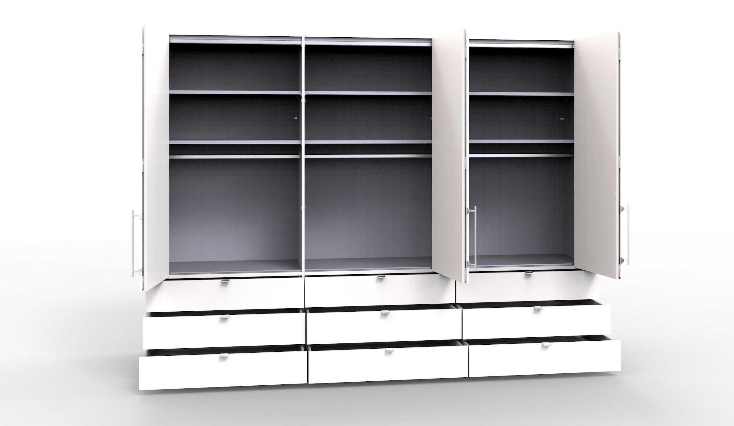 WIEMANN Kleiderschrank »Loft«, Glasfront | BAUR | Kleiderschränke