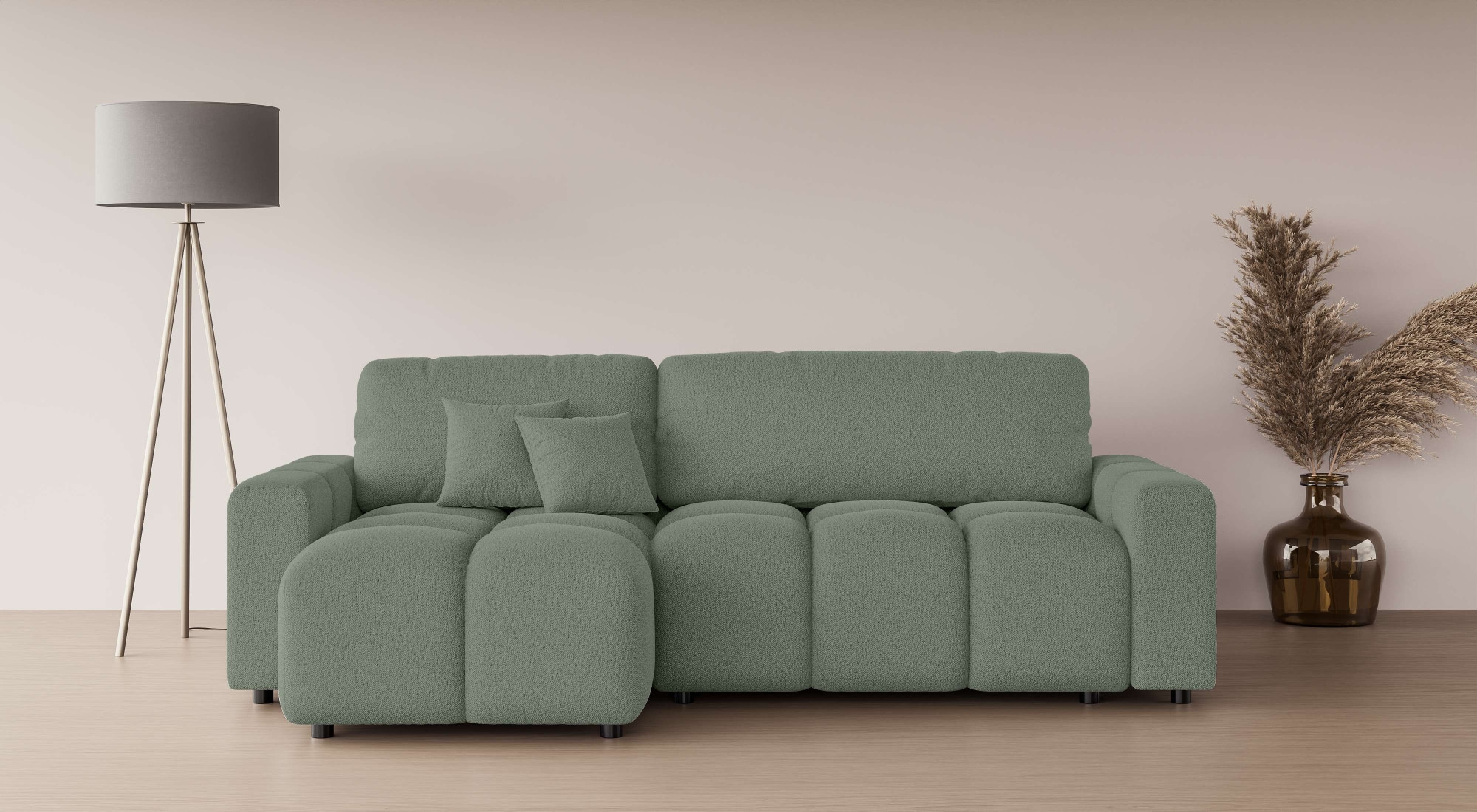 INOSIGN Ecksofa "FELICI, Schlafsofa 233cm, L-Form mit Recamiere beidseitig günstig online kaufen