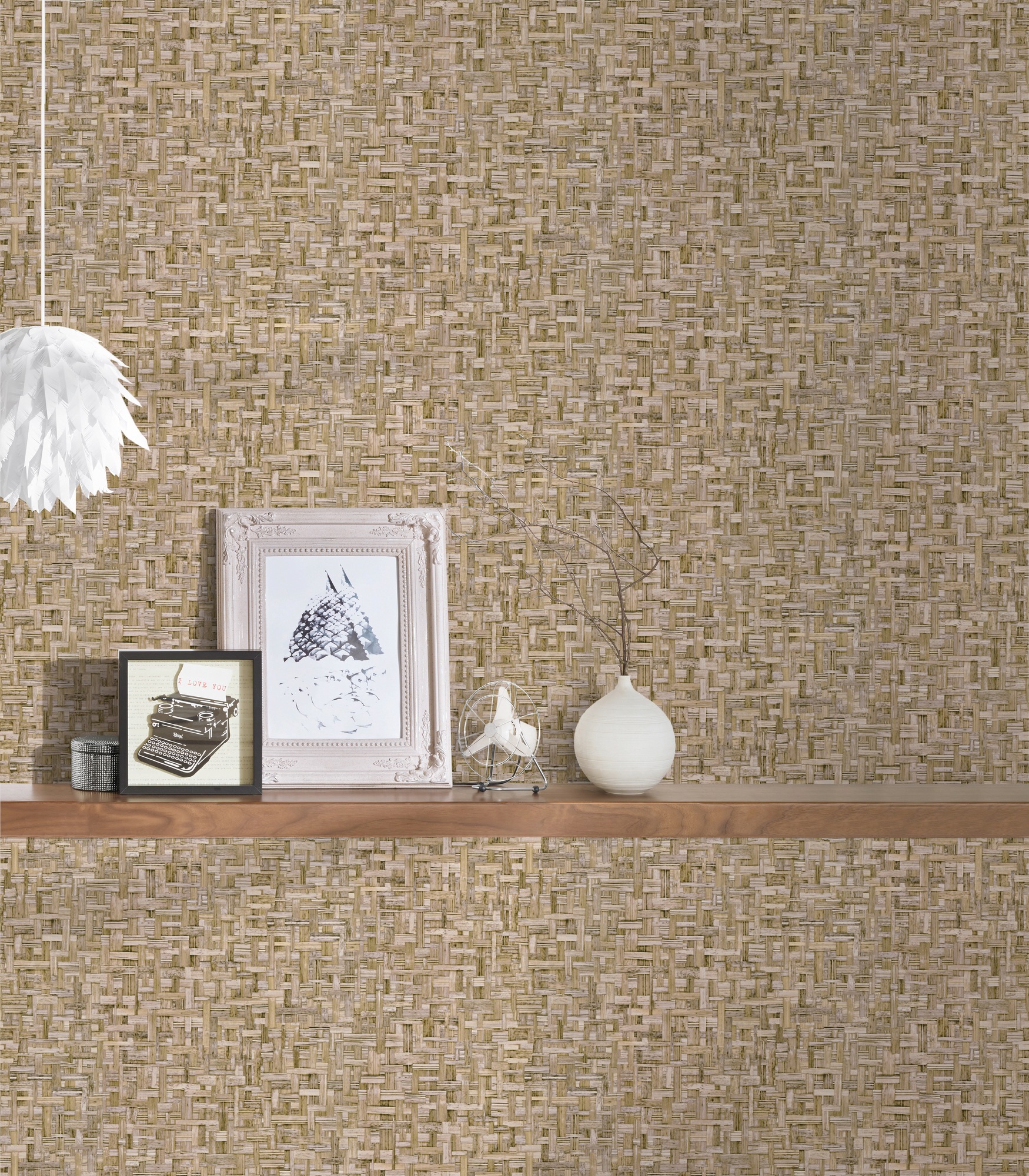 Architects Paper Vliestapete »Jungle Chic«, Flechtoptik-gemustert-Motiv, Tapete Holzoptik Tapeten Wohnzimmer Schlafzimmer Küche Flur Design
