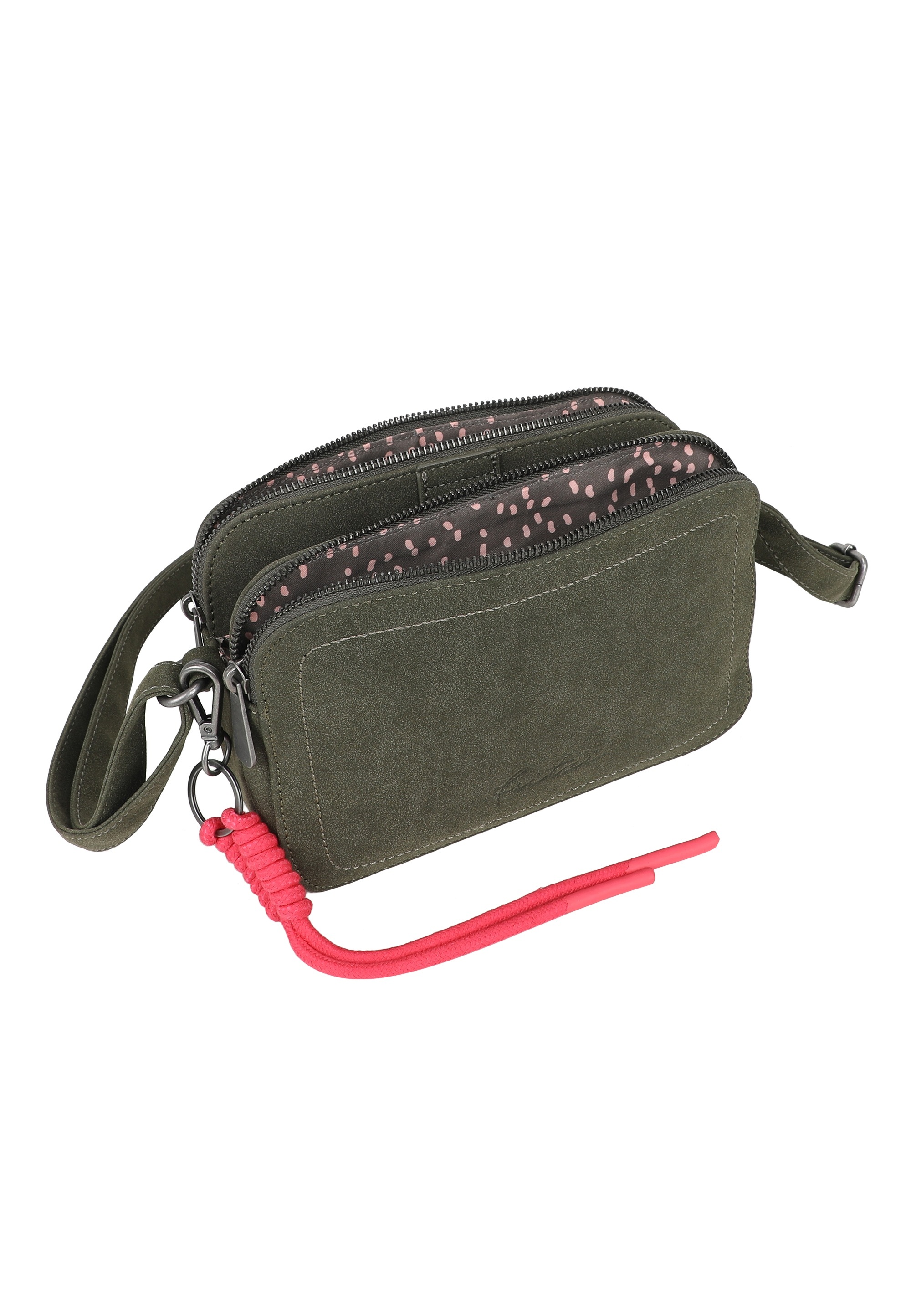 Fritzi aus Preußen Schultertasche »Jony Suede Jacky« mit angerauter Materialoberfläche