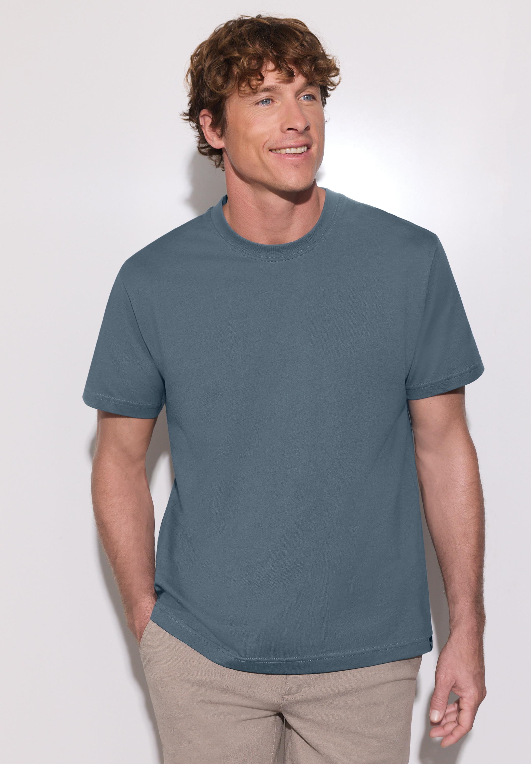 STREET ONE MEN T-Shirt aus reiner Baumwolle