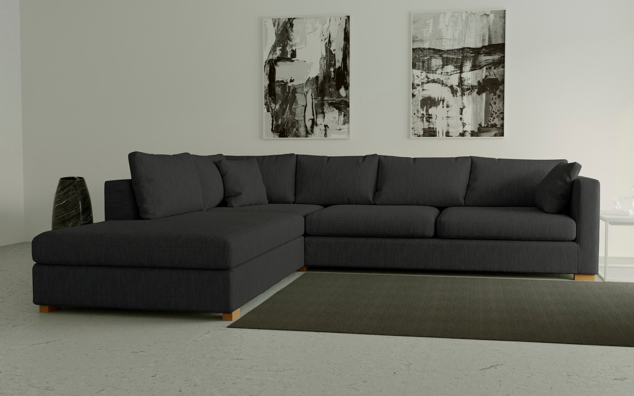 Guido Maria Kretschmer Home&Living Ecksofa »Arles, L-Form,«, extra tiefe Sitzfläche, in diversen Stoffqualitäten