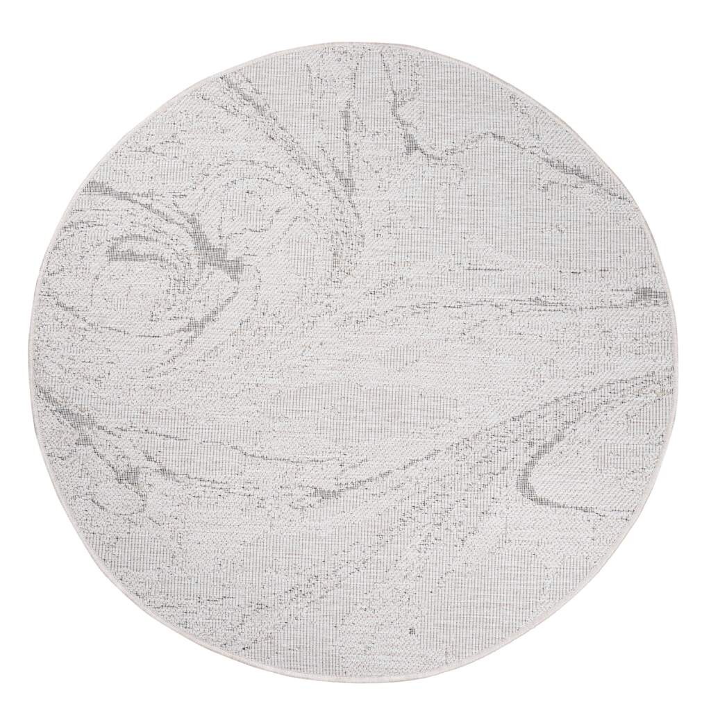 Carpet City Outdoorteppich "DUO RUG 5733" rund 5 mm Höhe Wendeteppich Wette günstig online kaufen