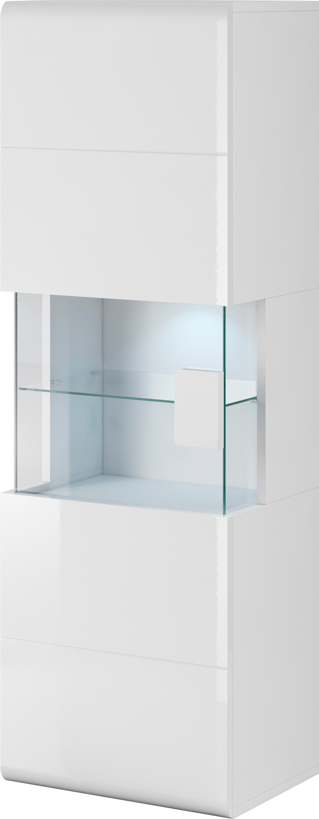 Thumbnail - OTTO home Hängevitrine "Toledo,Höhe 159 cm trendige Glasvitrine mit dekorative MDF-Front" Vitrine mit Glasfront, ohne Be...