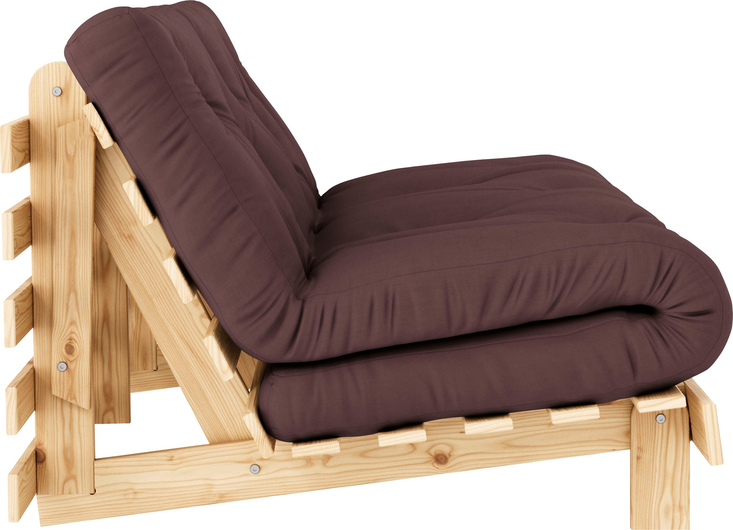 Karup Design Daybett »Daybett Roots Schlafsofa – Gästebett & Sofa aus FSC®-Kiefer«, Inkl. Futonmatratze, in mehreren Größen & Farben erhältlich