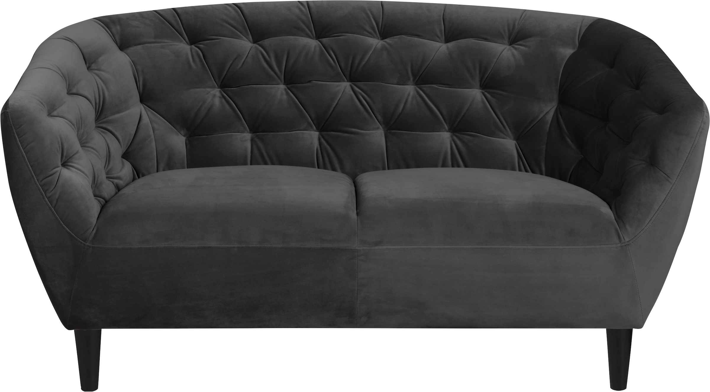 2-Sitzer »Ria Sofa, Couch, Doppelsofa, Loveseat,«, Samtstoff, Massivholz-Beine,...