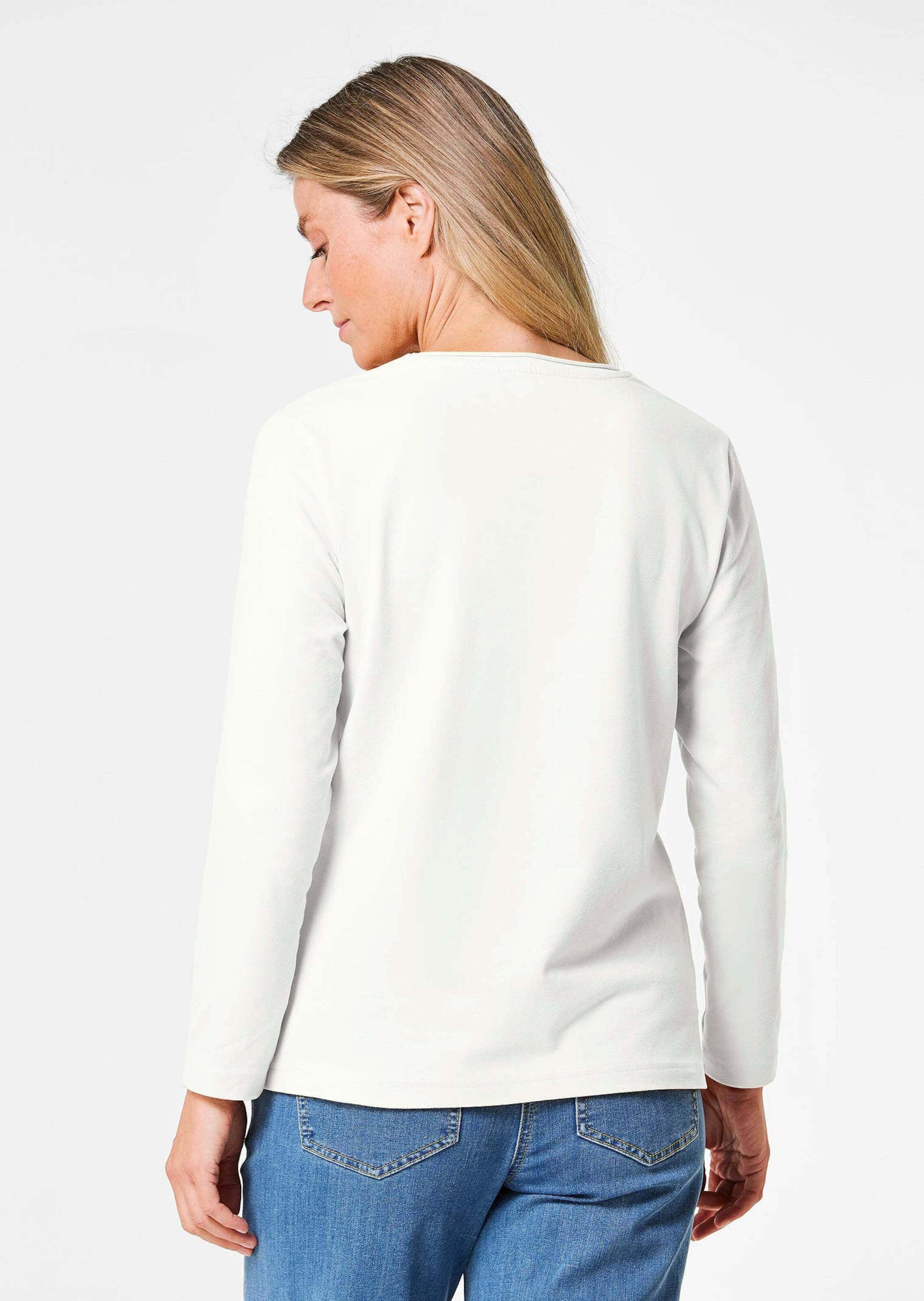 GOLDNER Longpullover »Shirt T-Shirt mit Rundhals«