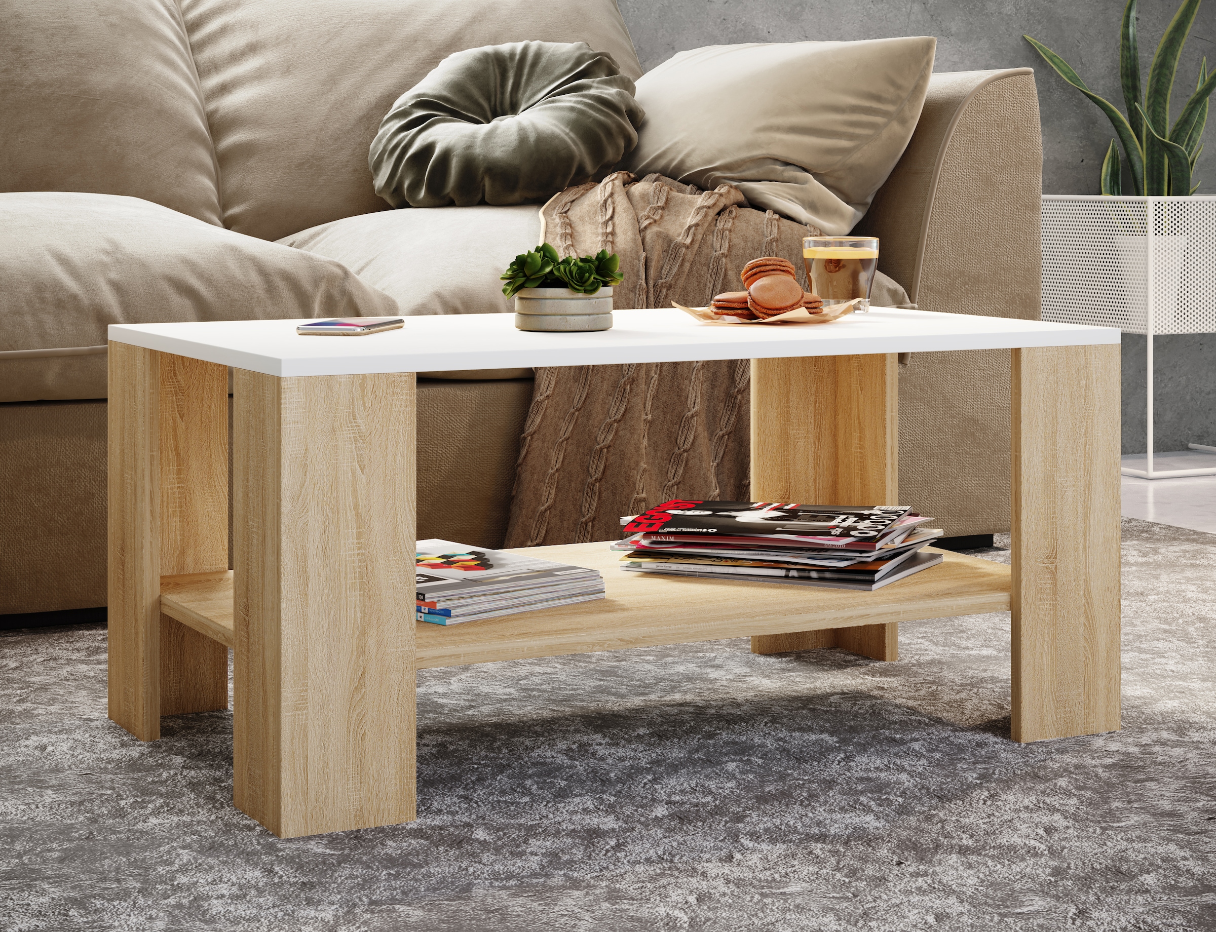 VCM Beistelltisch »Holz Sofatisch Couchtisch Beistelltisch Dalus«