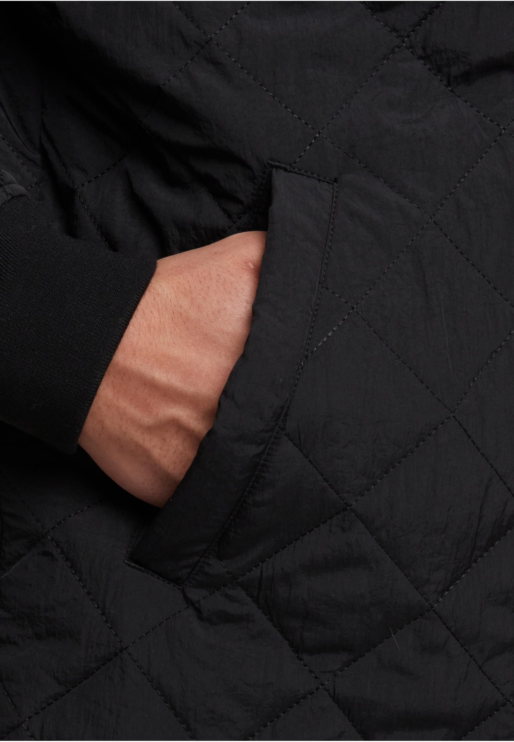 URBAN CLASSICS Allwetterjacke »Urban Classics Quilted Overshirt«, (1 St.), ohne Kapuze