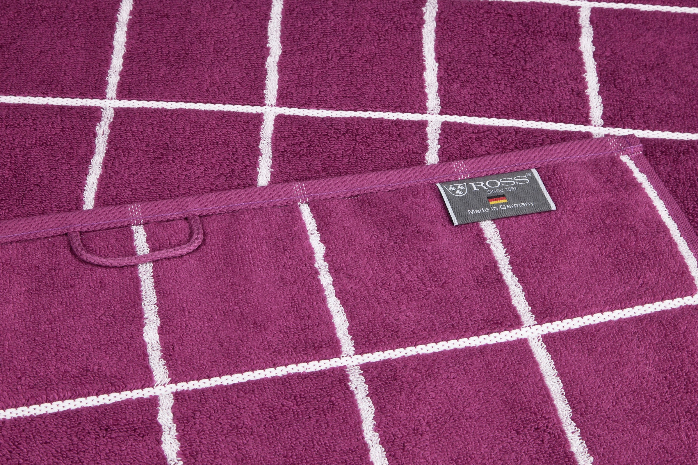 ROSS Handtücher »Cashmere Überkaro«, (2 St.), in modischen Farben