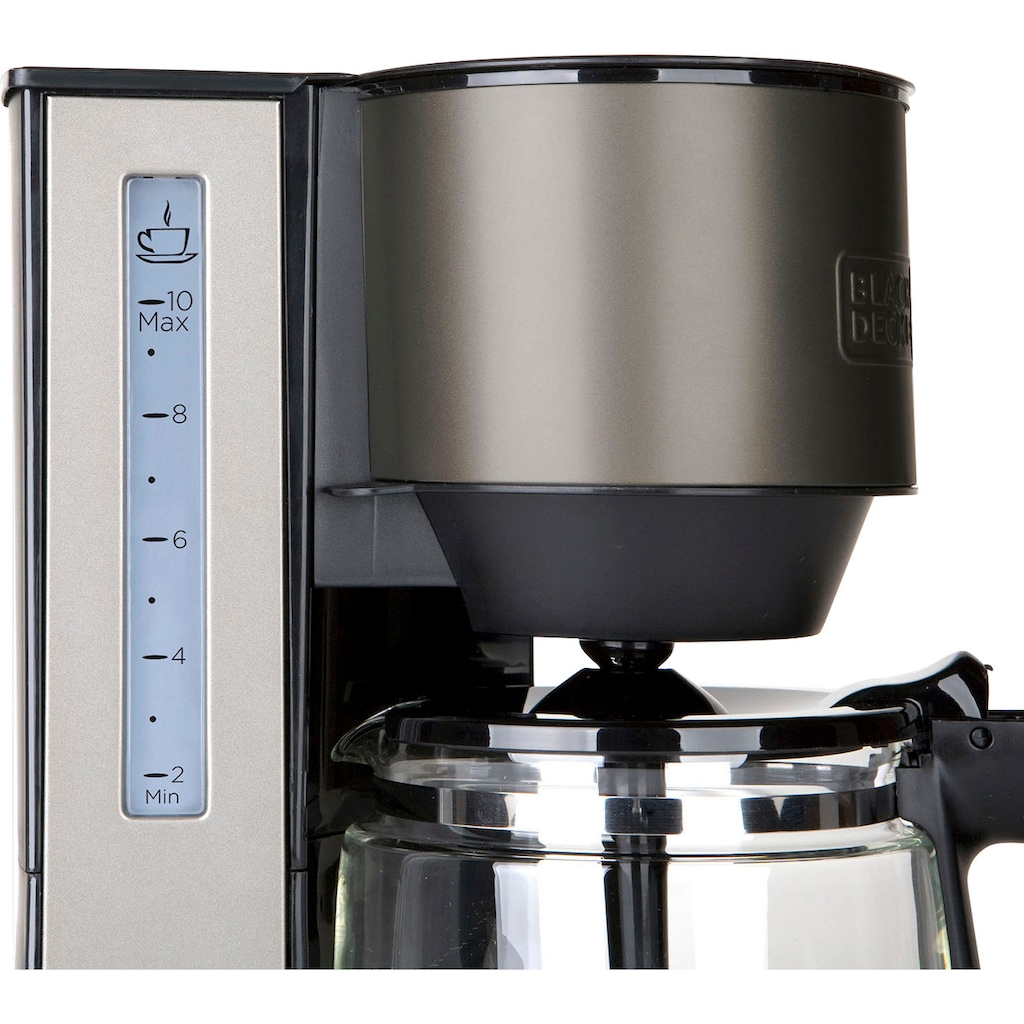 Black + Decker Filterkaffeemaschine »BXCO1000E«, 1,25 l Kaffeekanne, Permanentfilter