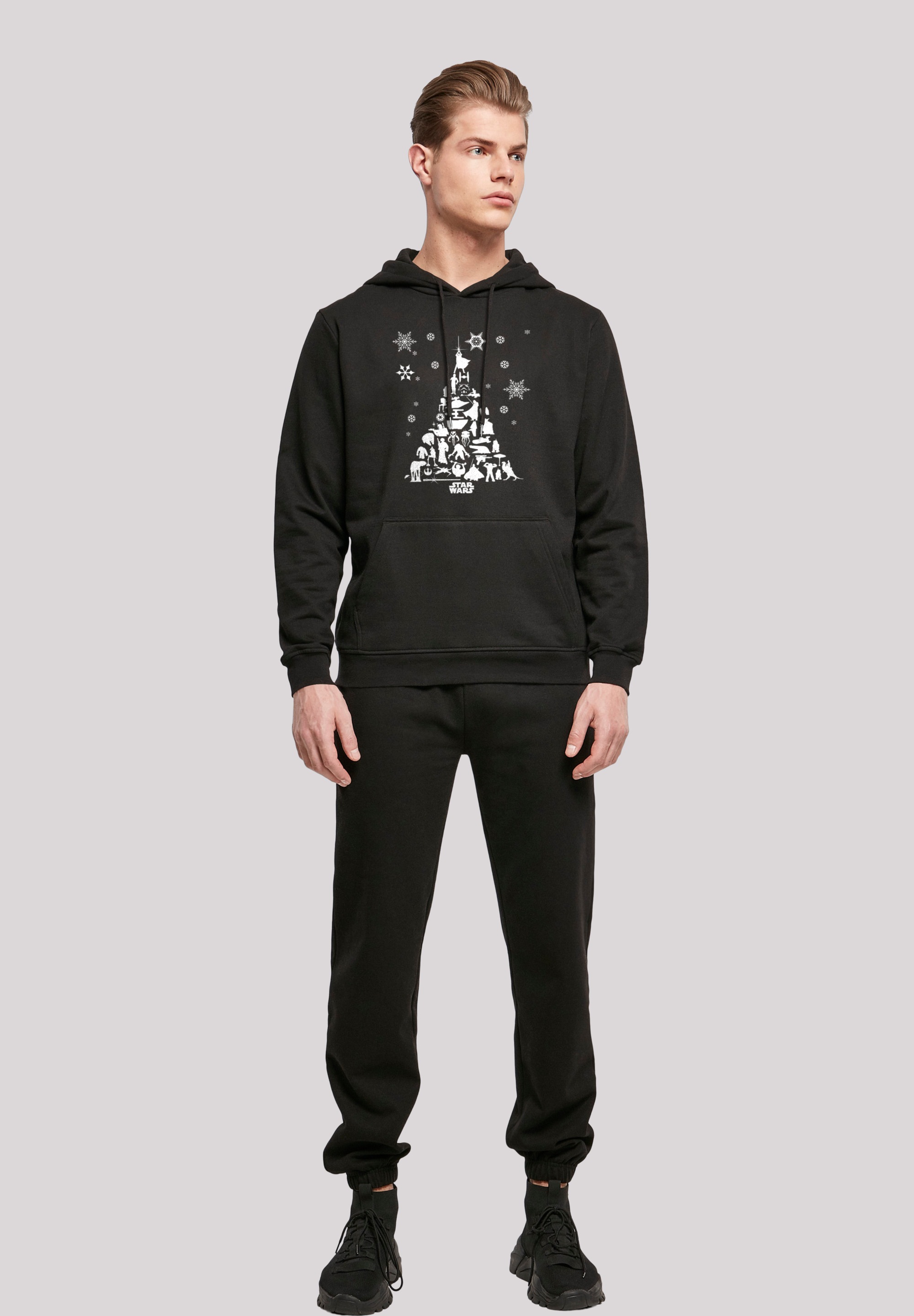 F4NT4STIC Rundhalspullover »F4NT4STIC Herren Star Wars Christmas Tree with Basic Hoody«, (1 tlg.)
