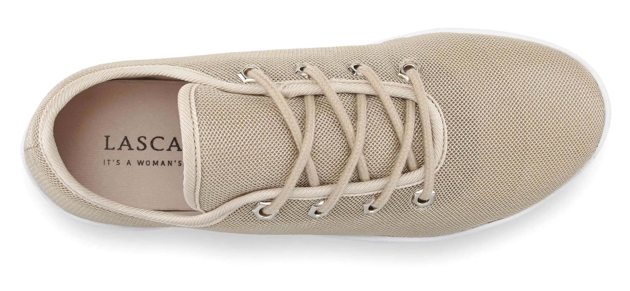LASCANA Sneaker, mit ultraflache Sohle, superleicht, Schnürhalbschuhe, Unisex VEGAN