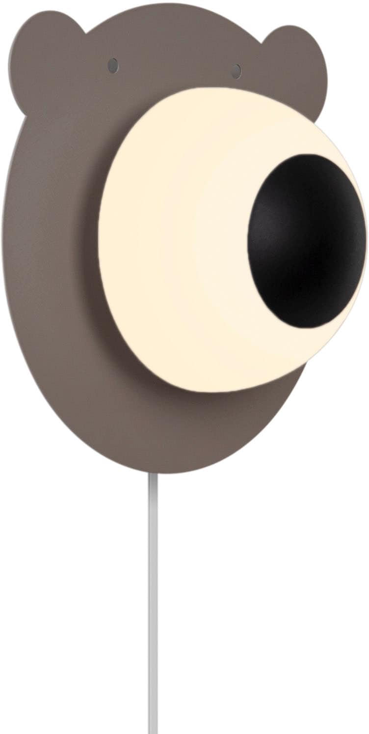 NORDLUX Wandleuchte "Bruna Bear", 1, Ø 16cm H: 25cm, 1 Stk., braun, Kinderzimmer, Leuchten